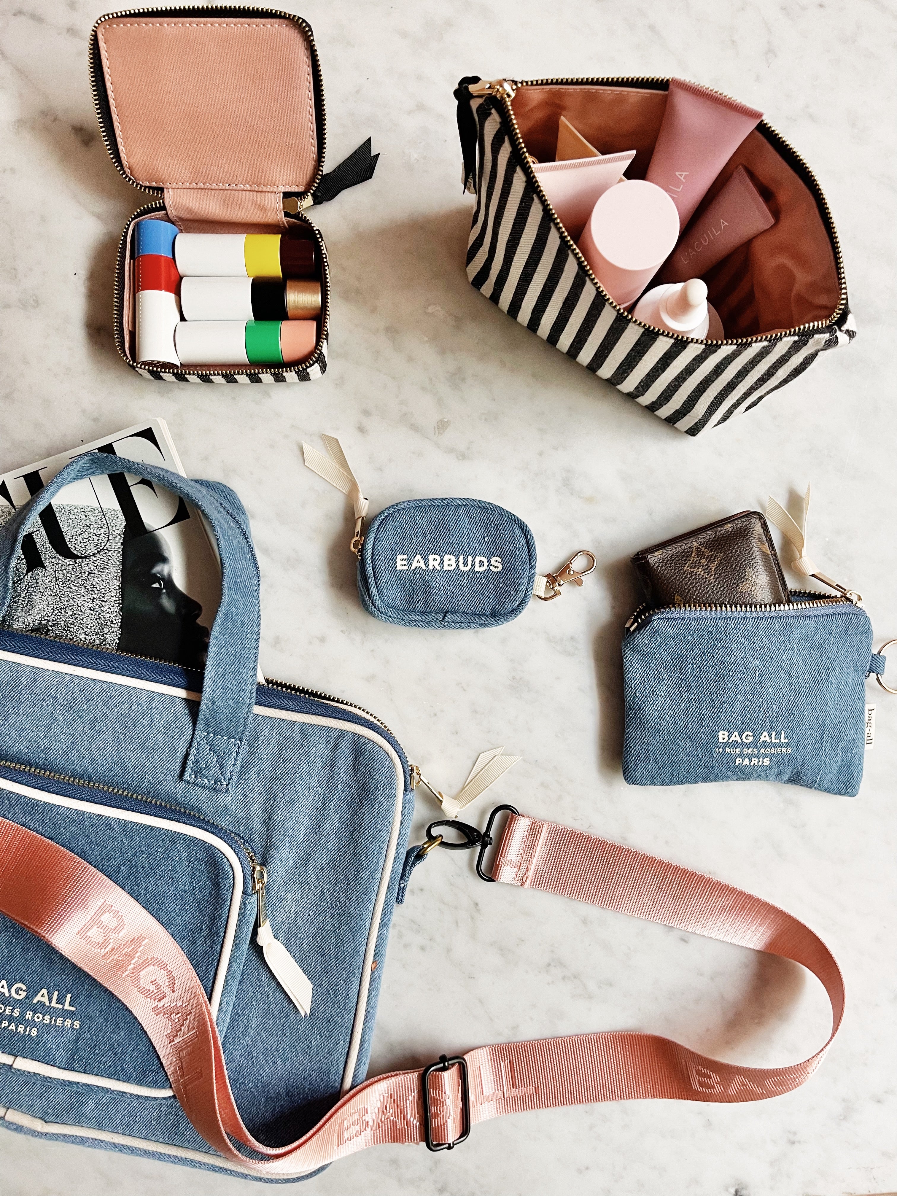 Mini Pochette à Colifichet - Denim "Mini Trinket Pouch" | Bag-all France