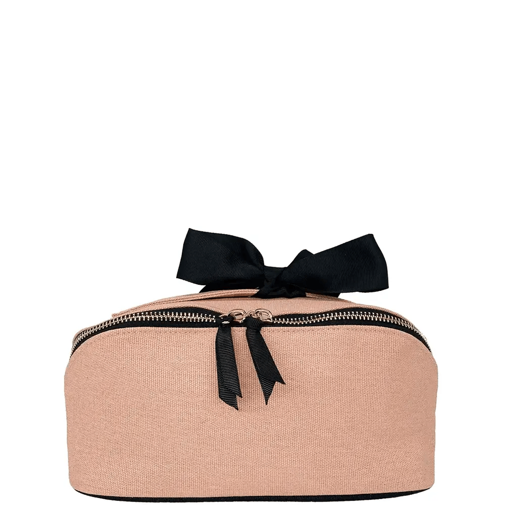 Accordion Box Makeup & Toiletry – Pink/Blush by Bag-all pink toiletry travel organizer with black bow
