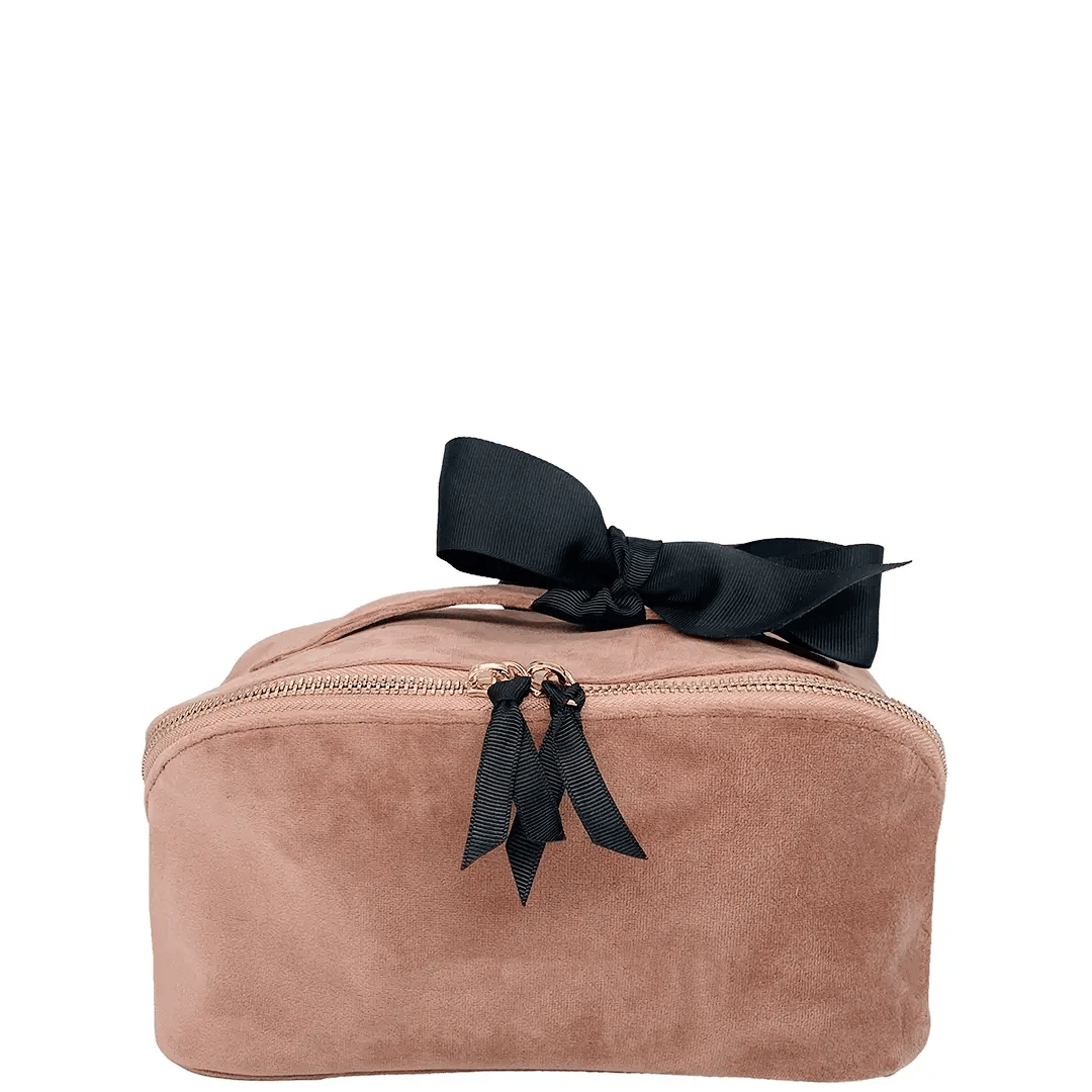 Accordion Box Makeup Toiletry Pink Velvet Bag all accordion-box-makeup-toiletry-pink-velvet-bag-all