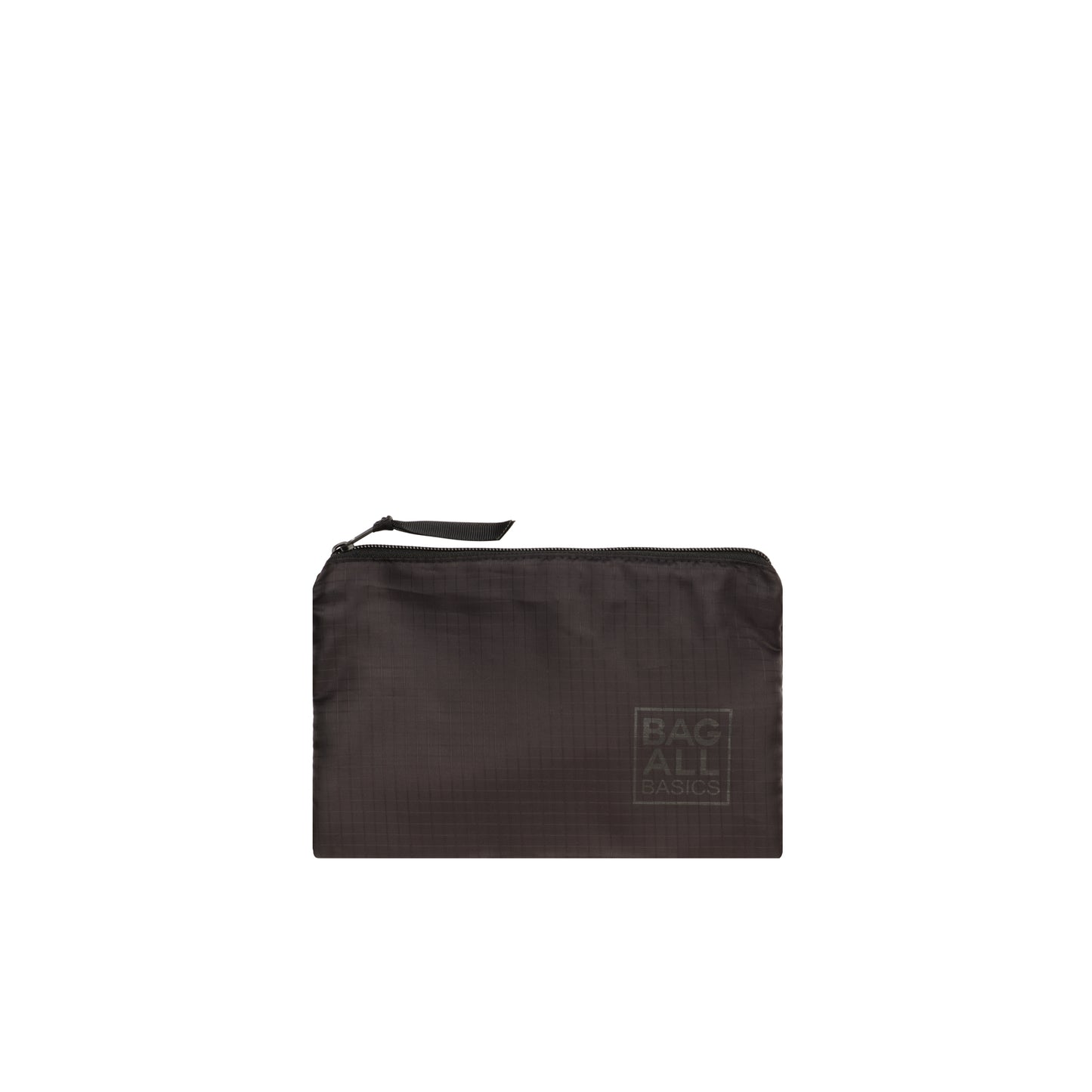 Bag-all Black Compression Cube & Packing Bag from recycled nylon with zip closure, part of 8-pack travel organizer set