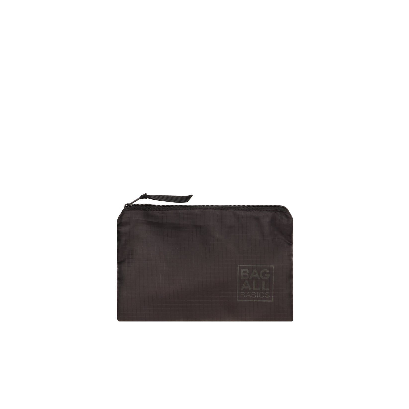 Bag-all Black Compression Cube & Packing Bag from recycled nylon with zip closure, part of 8-pack travel organizer set
