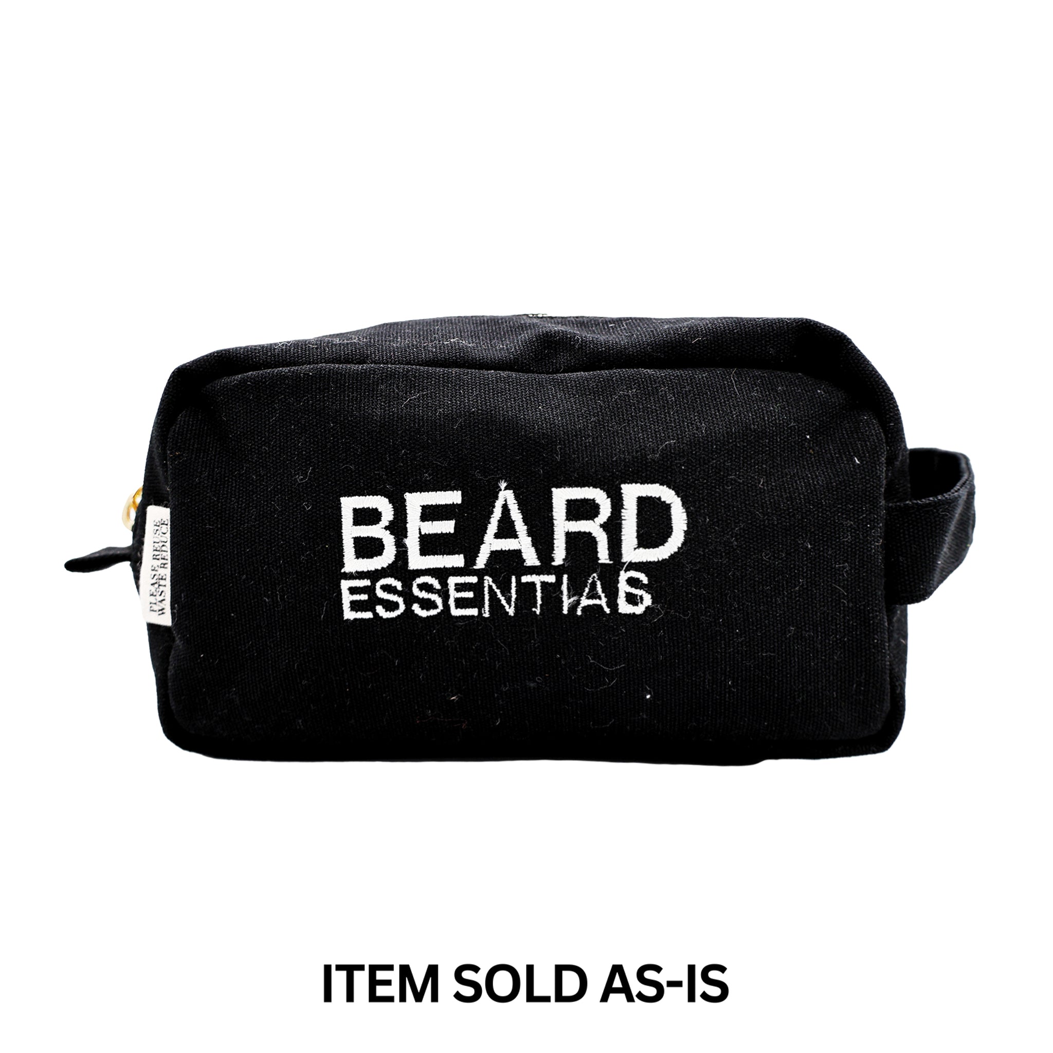 Black Beard Essentials grooming pouch by Bag-all for organized beard care and travel convenience