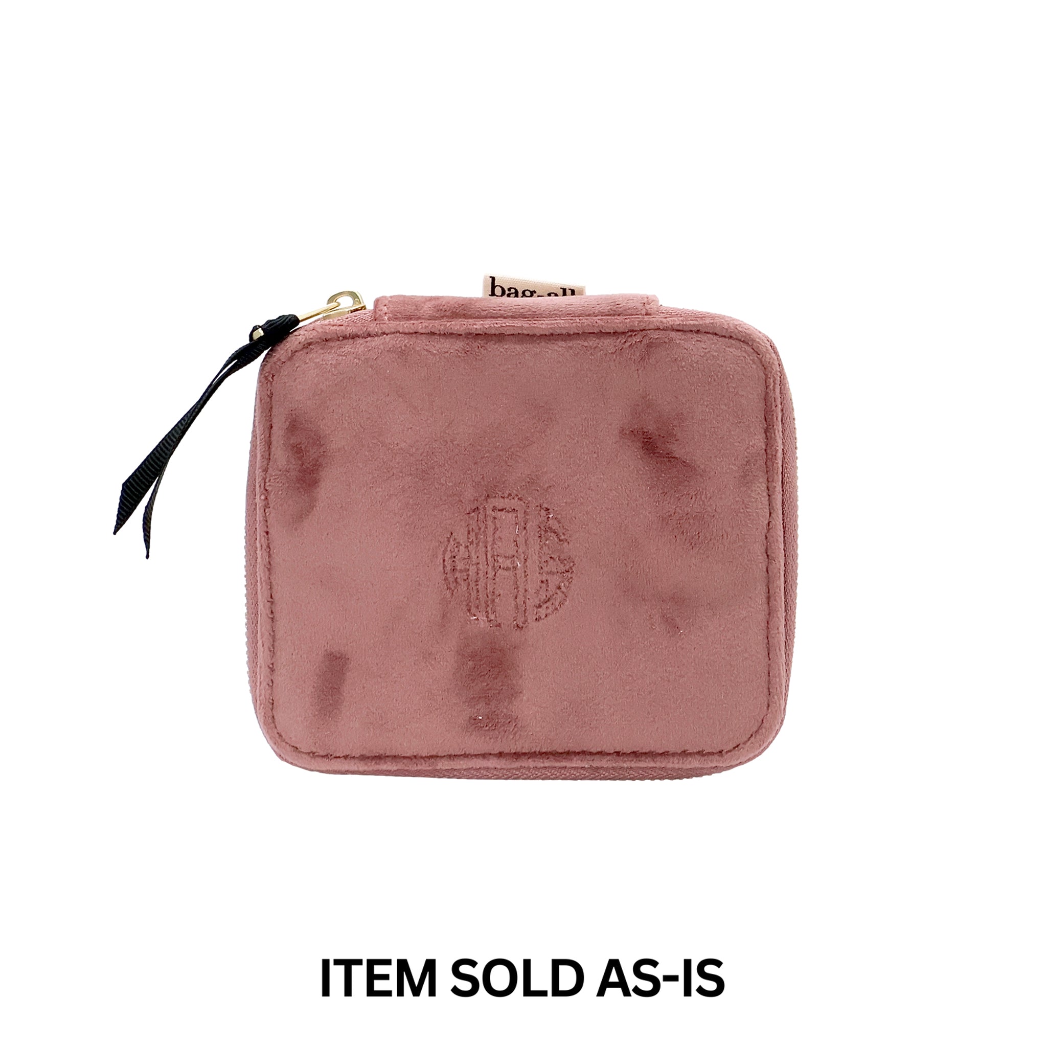 SALES BIN - Cute Jewellery Box, Monogrammable – Eco Velvet – Pink