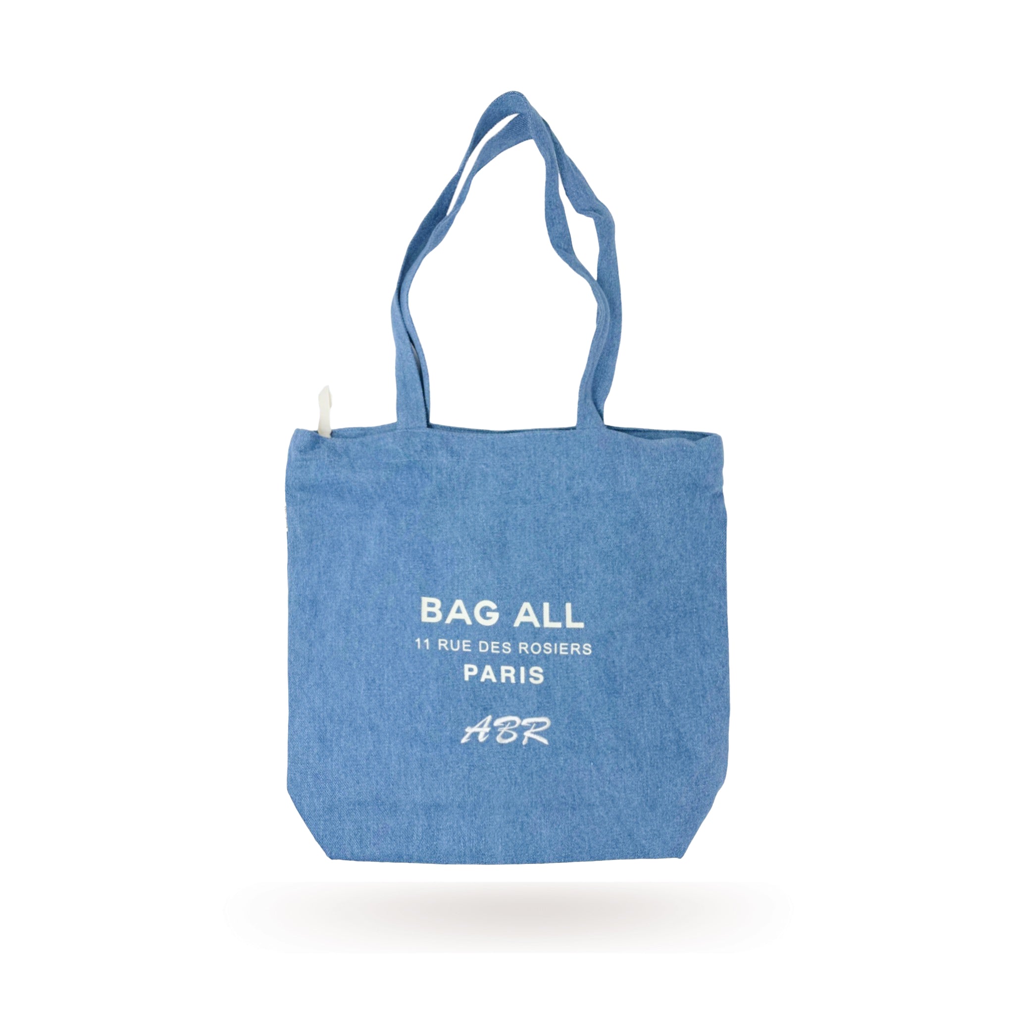 Tote Paris, Le Marais avec fermeture éclair et poche intérieur Denim