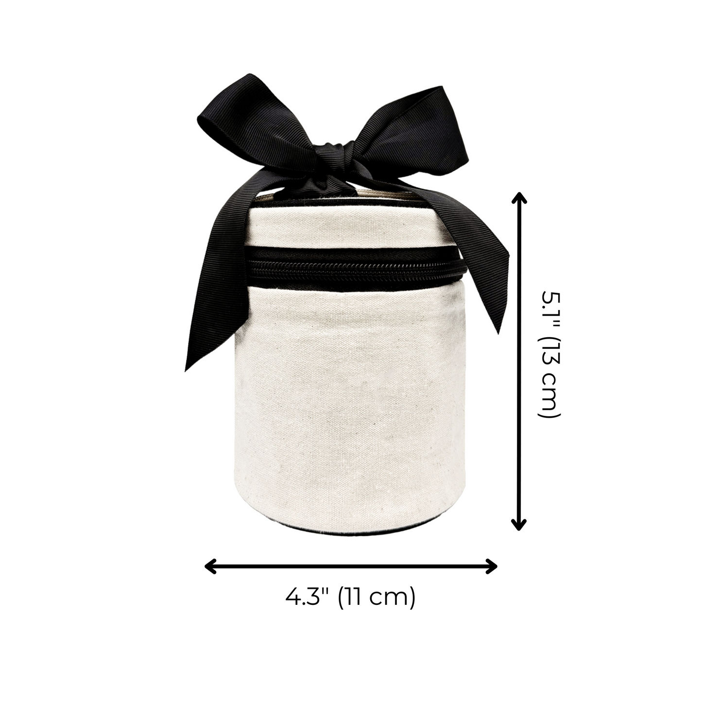 Valise prête pour le vol pour liquides, ronde – crème