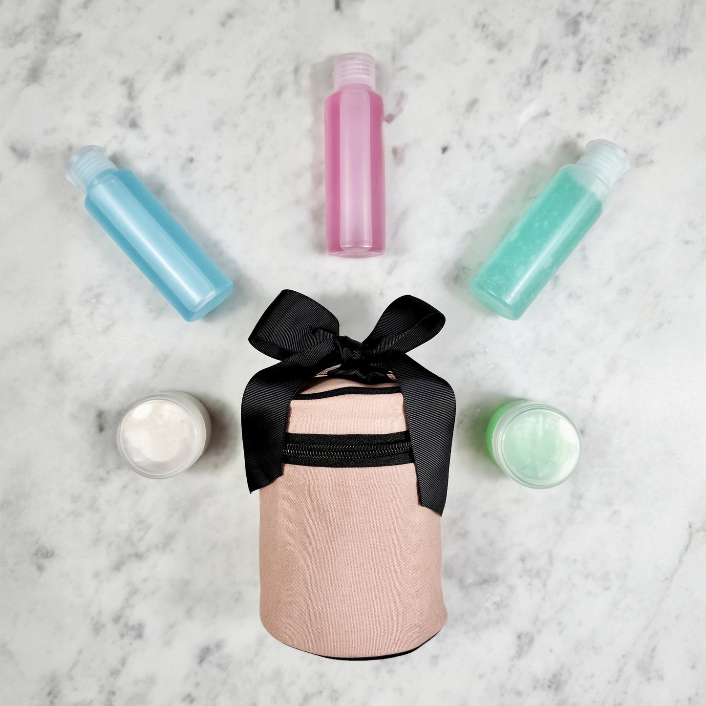 Flight Ready Case for Liquids, Round – Pink/Blush