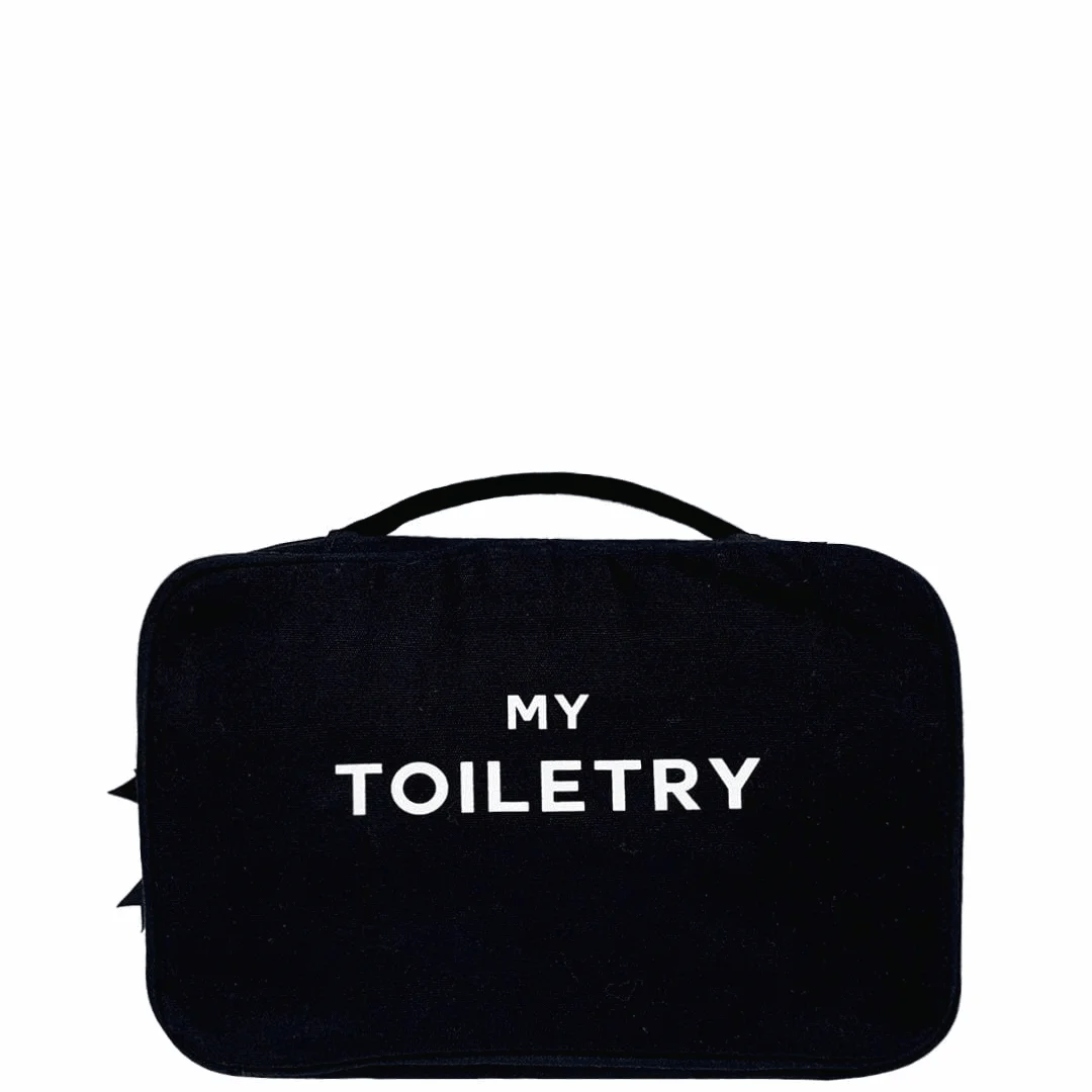 Folding/Hanging Toiletry Case – Black