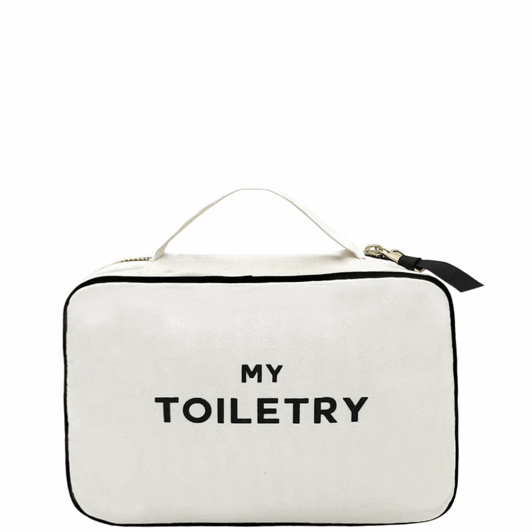 Folding/Hanging Toiletry Case – Cream