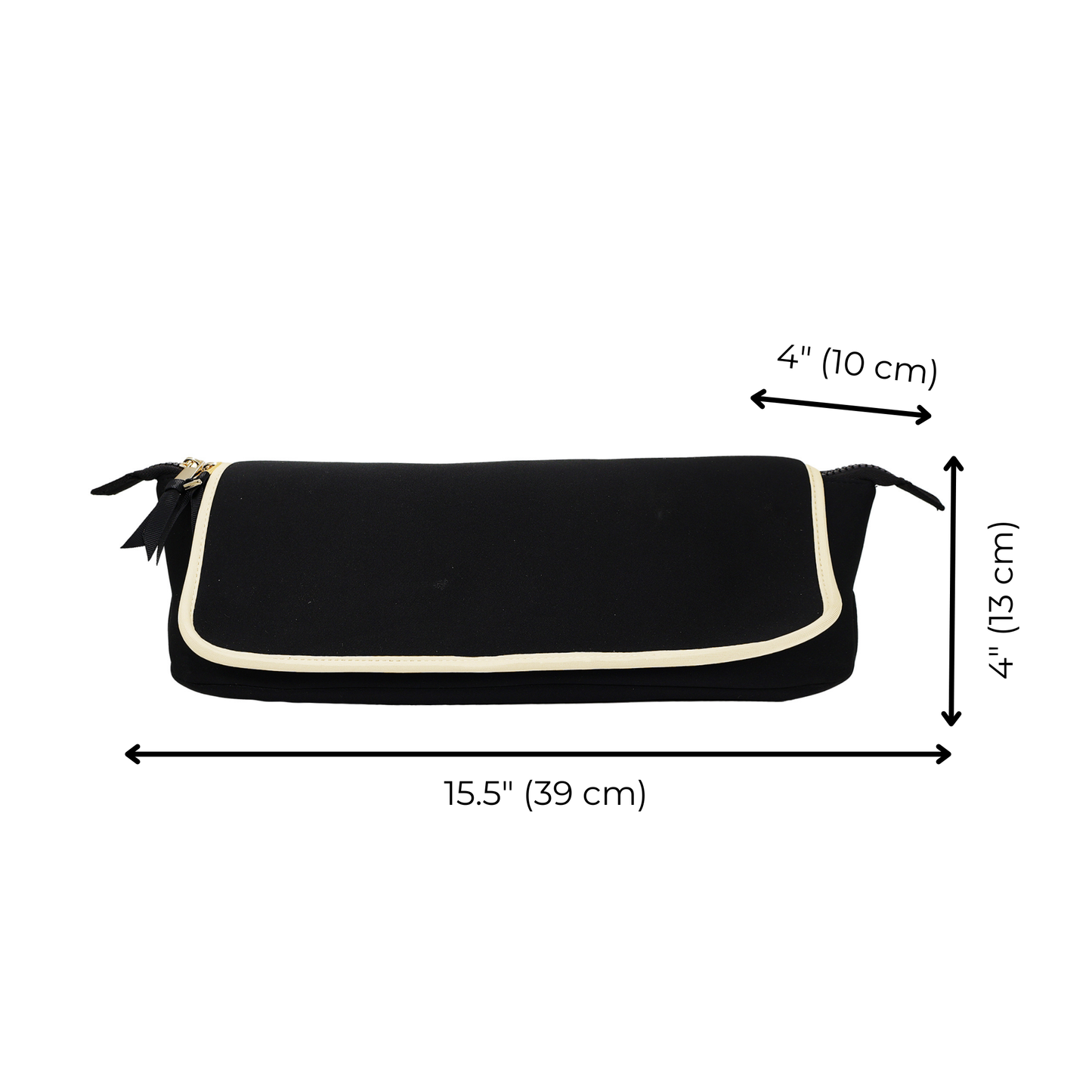 Haarwerkzeug-Reisetasche mit hitzebeständiger Matte, Schwarz
