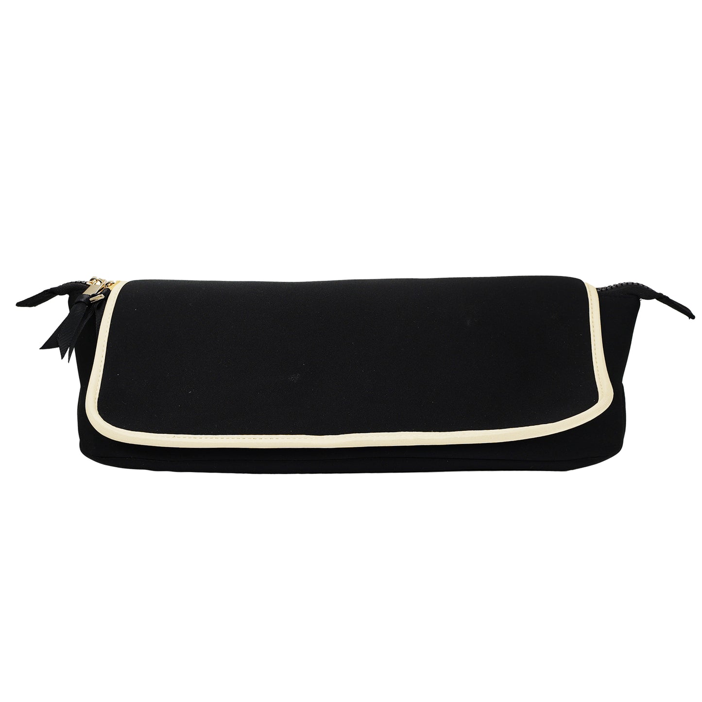Haarwerkzeug-Reisetasche mit hitzebeständiger Matte, Schwarz