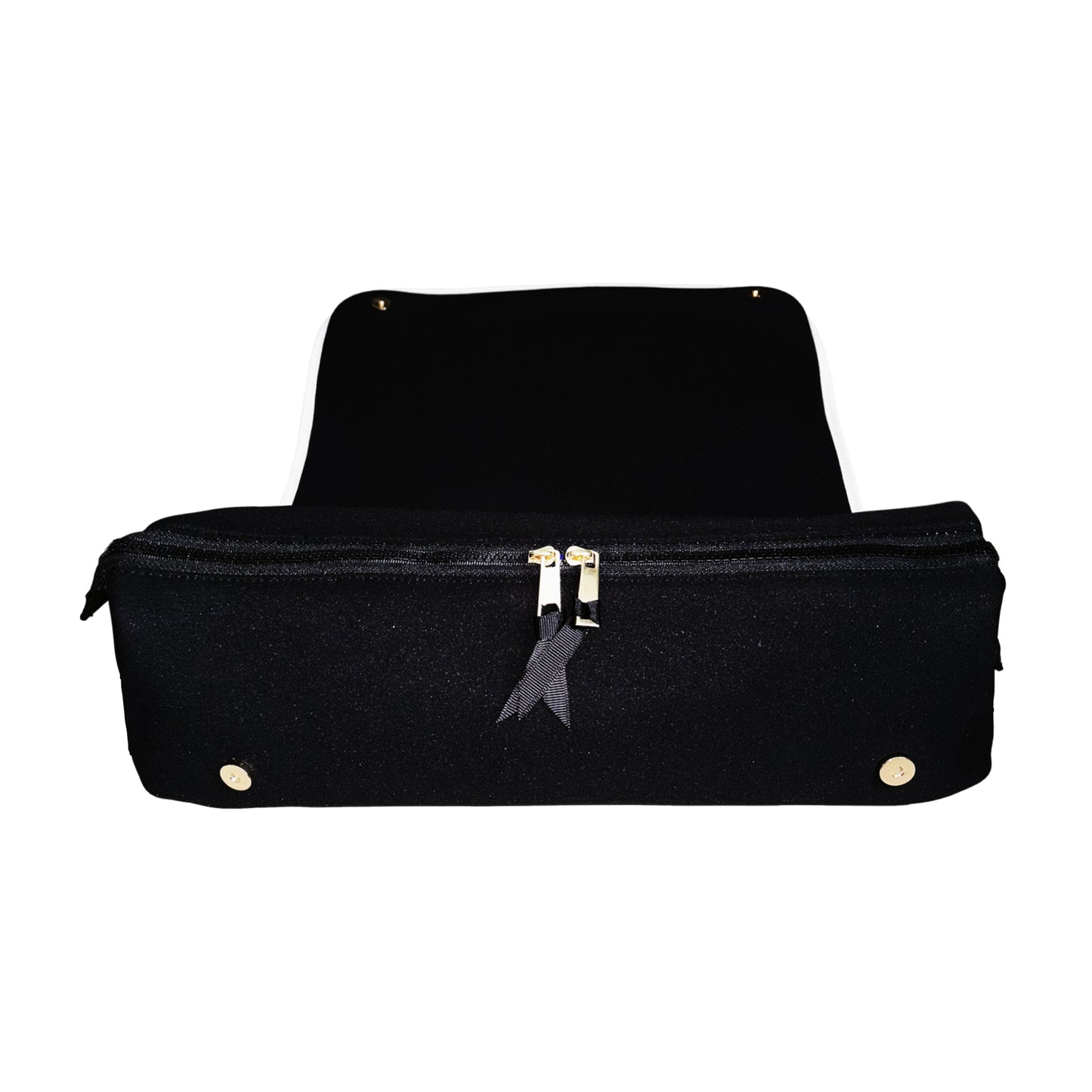 Haarwerkzeug-Reisetasche mit hitzebeständiger Matte, Schwarz