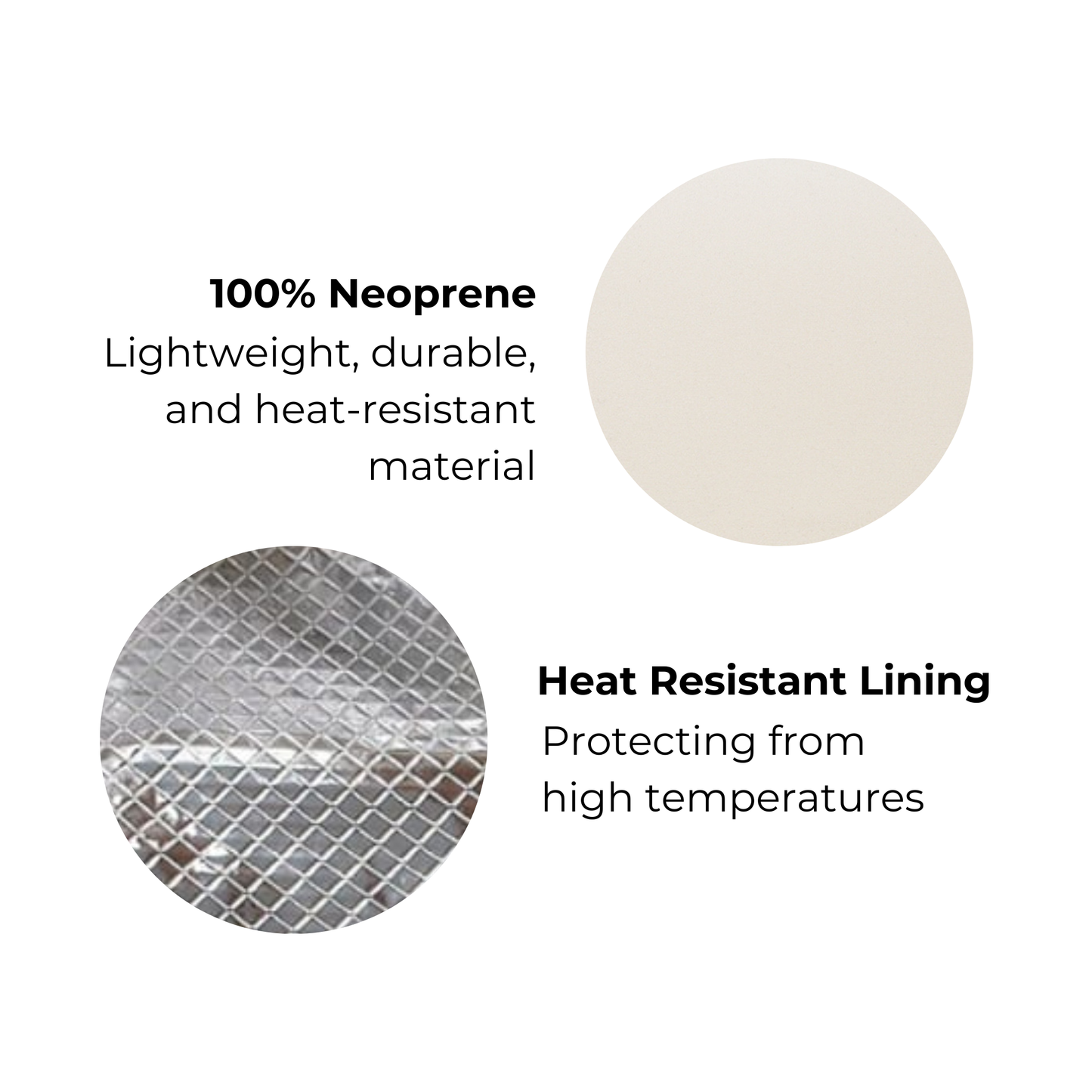 Estuche de viaje para herramientas de cabello con tapete resistente al calor, crema
