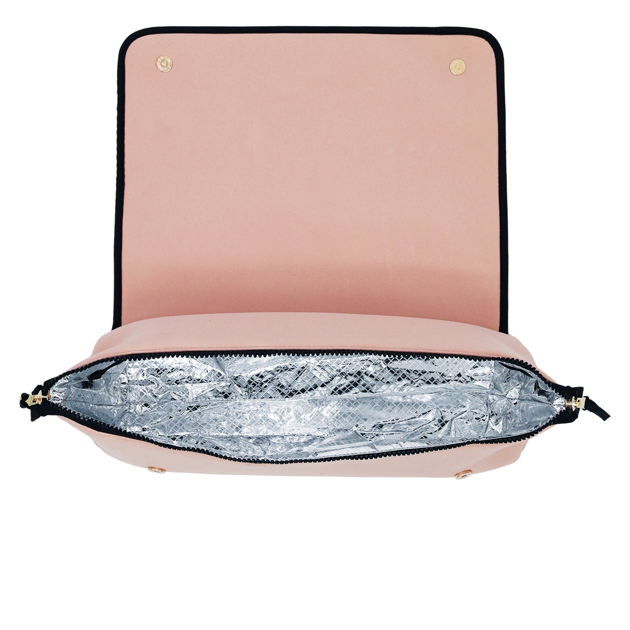 Pink Bag-all Hair Tools Travel Case with heat-resistant mat interior for safe styling tool storage and travel