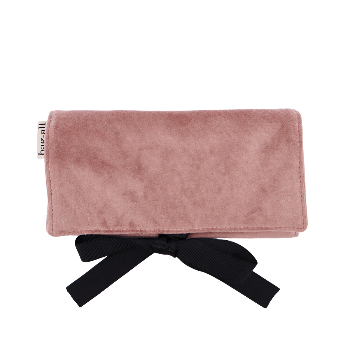 Couture Jewellery Roll, Medium – Eco Velvet – Blush Pink