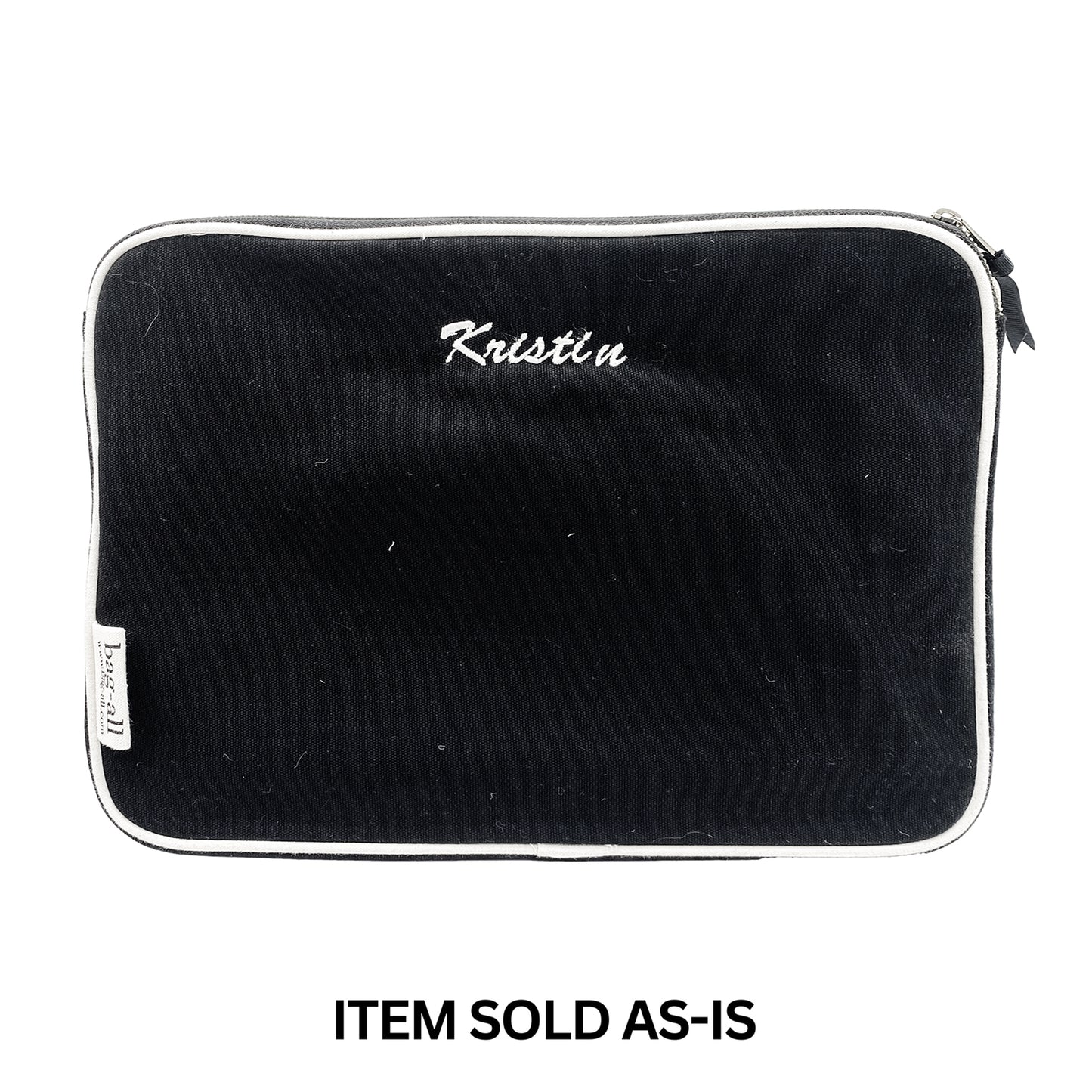 BAC DE VENTE - Housse pour ordinateur portable 15", poche pour chargeur – Noir