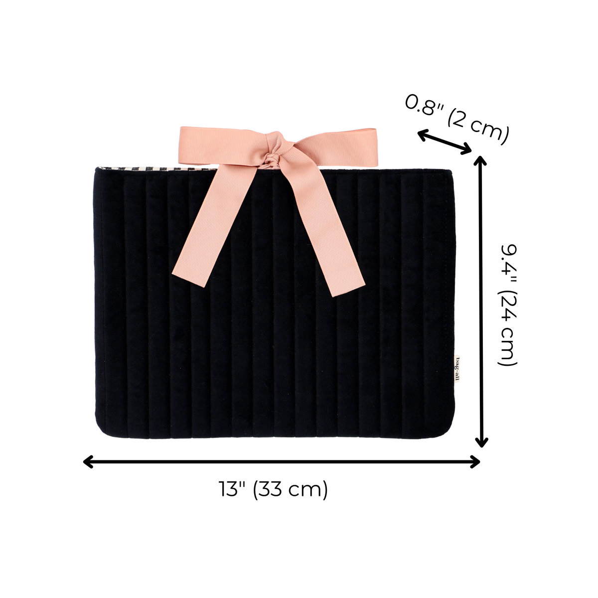 Laptop Sleeve 13" – Velvet – Jetset Black