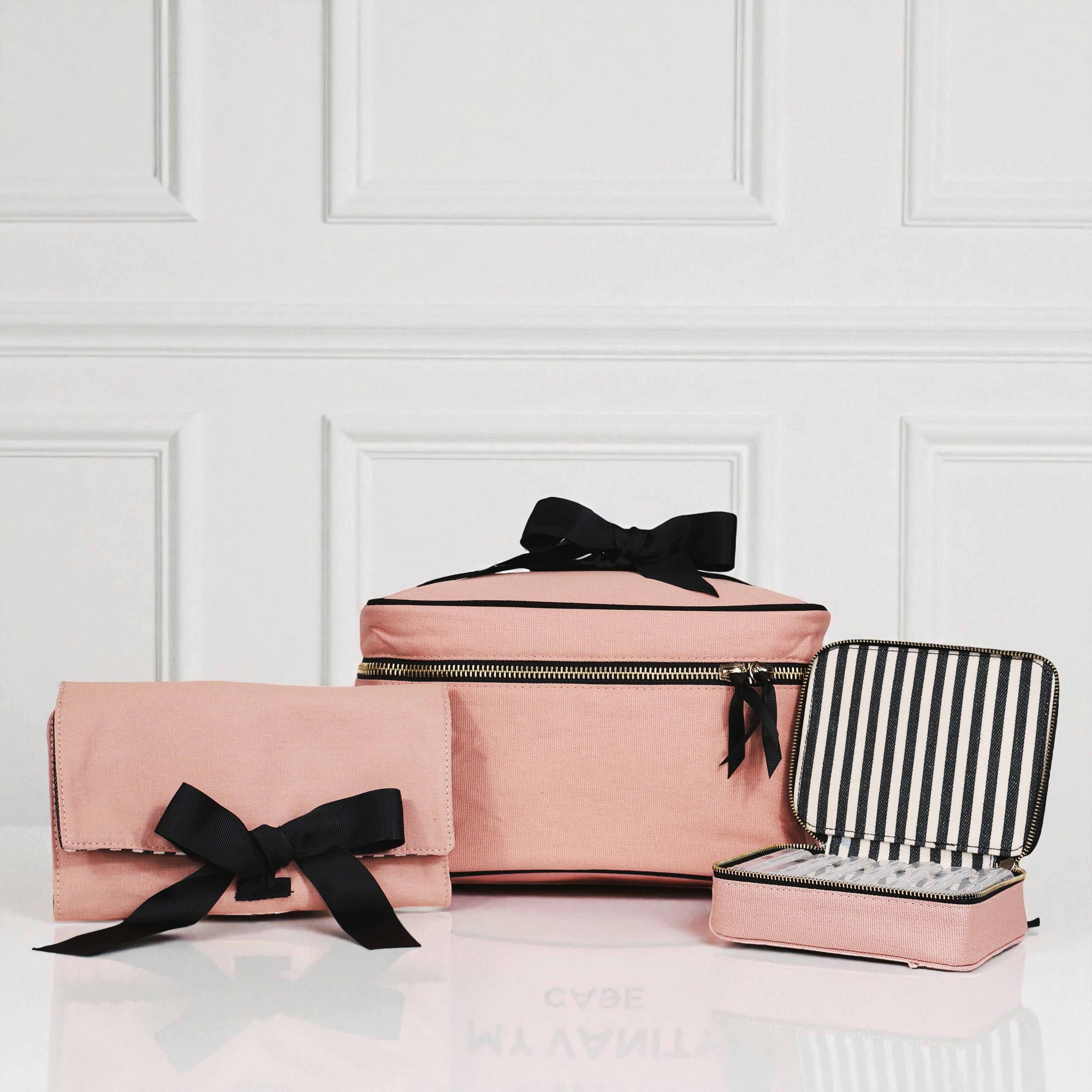 Luxus-Angebot-Geschenkset, 3er-Pack für Beauty, Schmuck & Vitamine/Medikamente, Rosa/Zartrosa