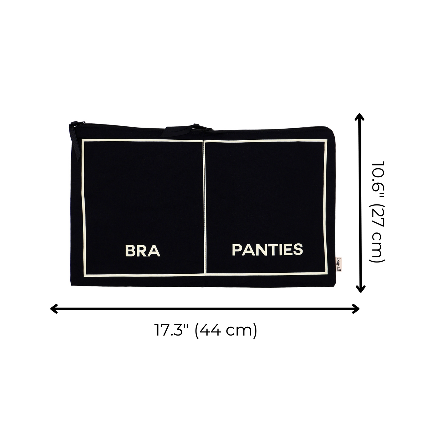 Underwear Organizer, Double – Black
