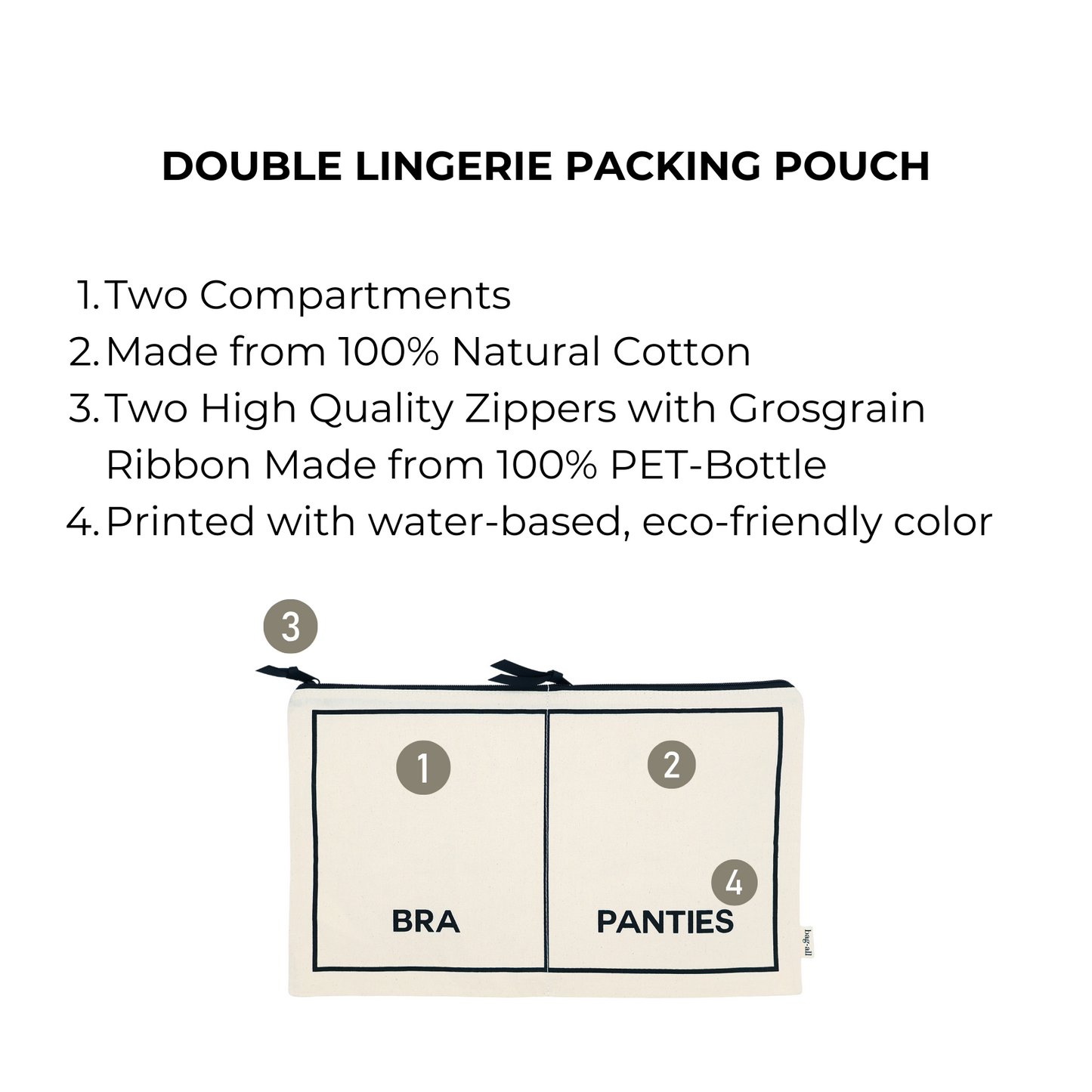 Underwear Organizer, Double – Cream