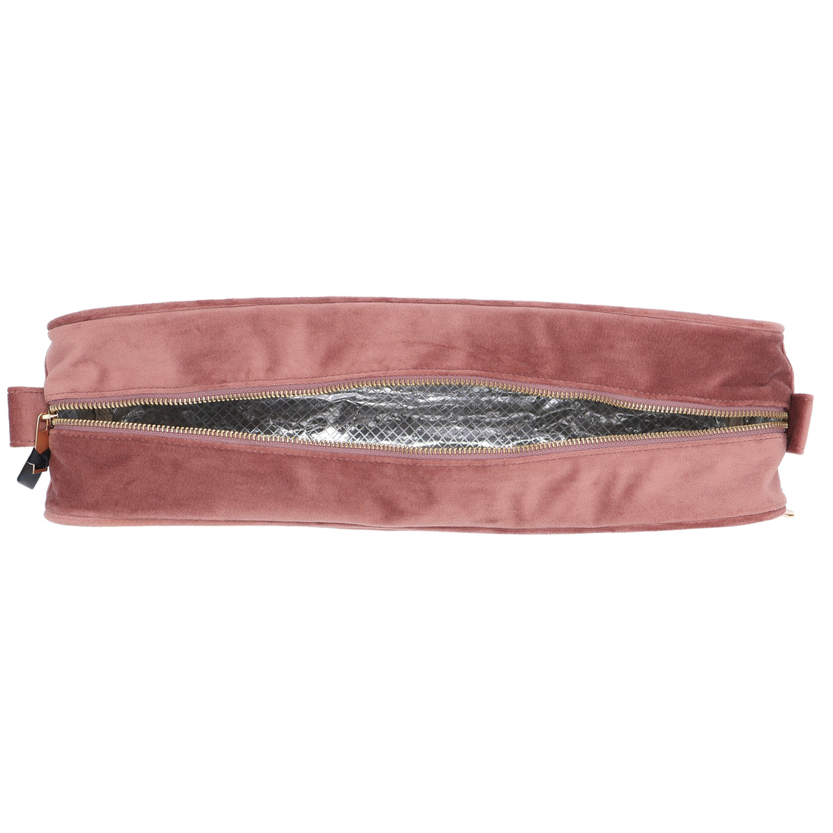 Roomy Hair Wrap Tools Travel Case – Eco Velvet – Blush Pink