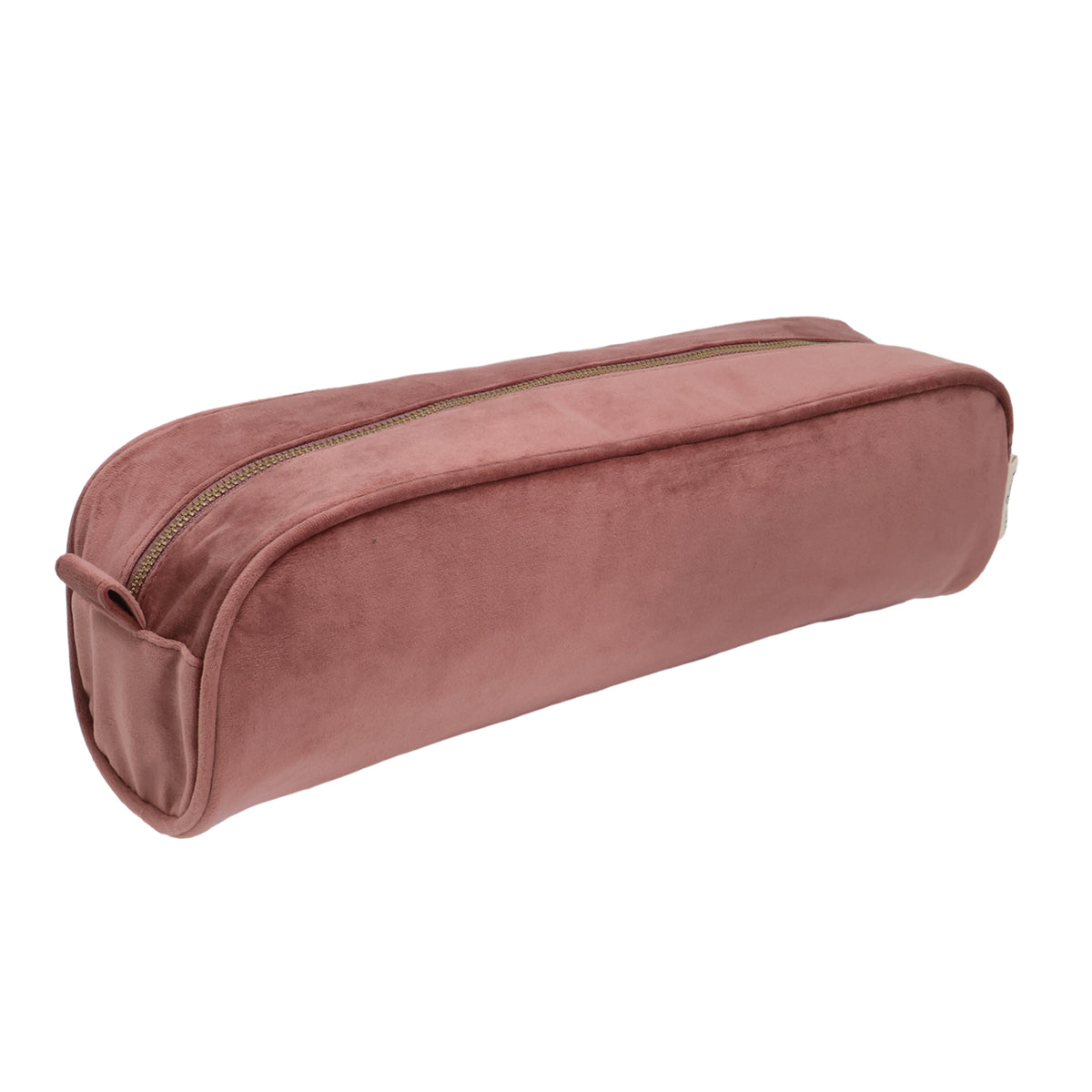 Roomy Hair Wrap Tools Travel Case – Eco Velvet – Blush Pink