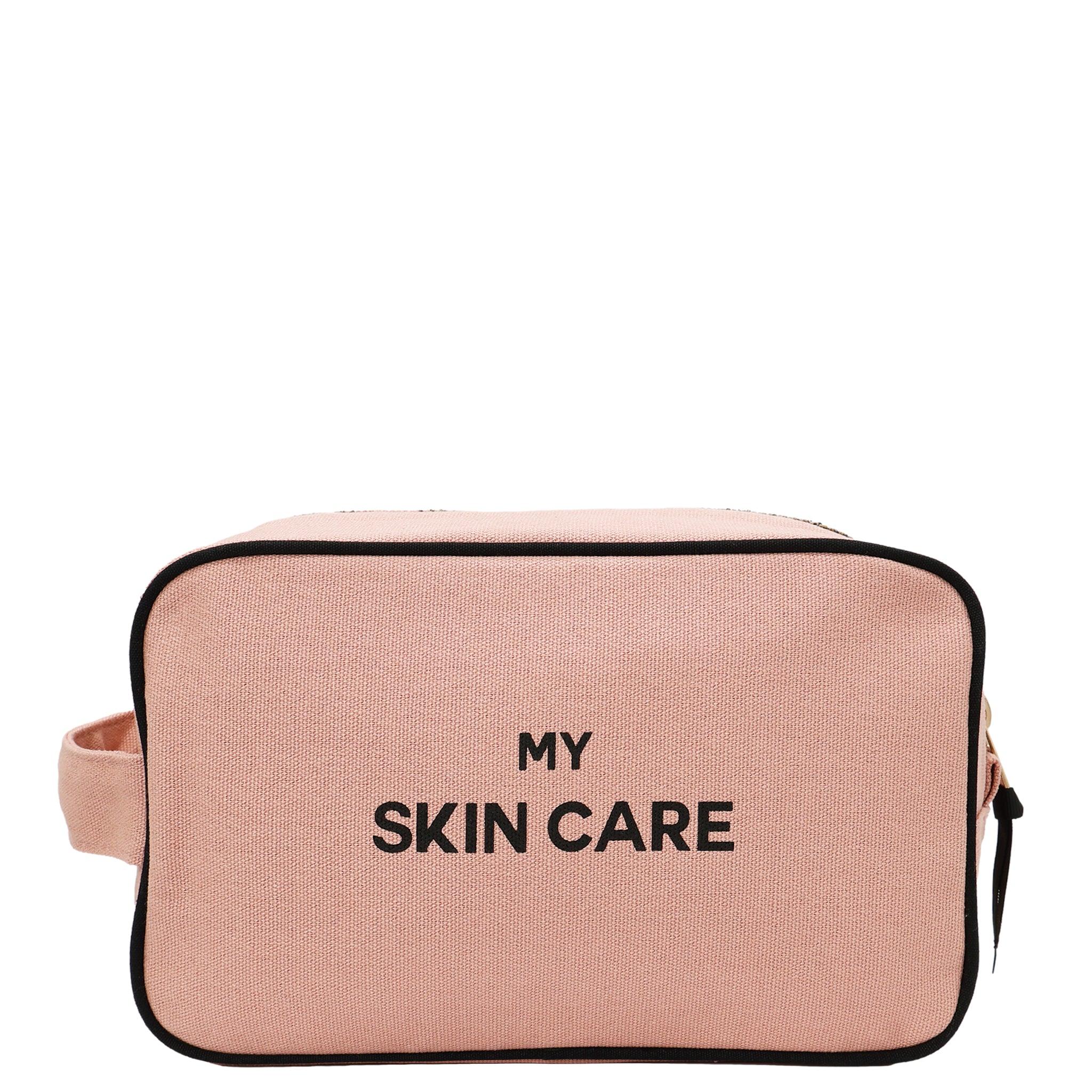 My Skin Care - Organizing Pouch w Black Piping – Pink/Blush by Bag-all pink skincare travel organizer
