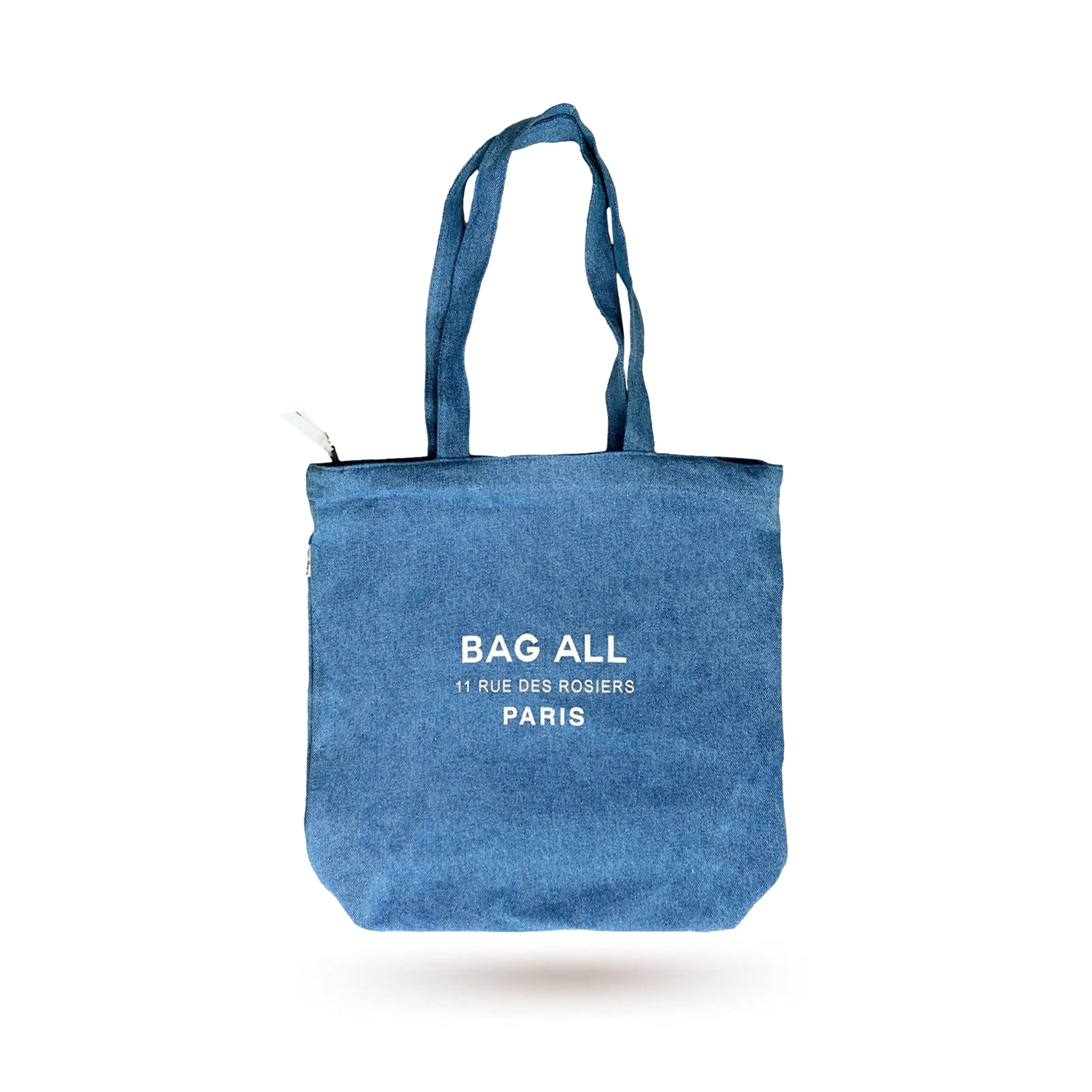 Tote Paris, Le Marais avec fermeture éclair et poche intérieur Denim | Bag-all France
