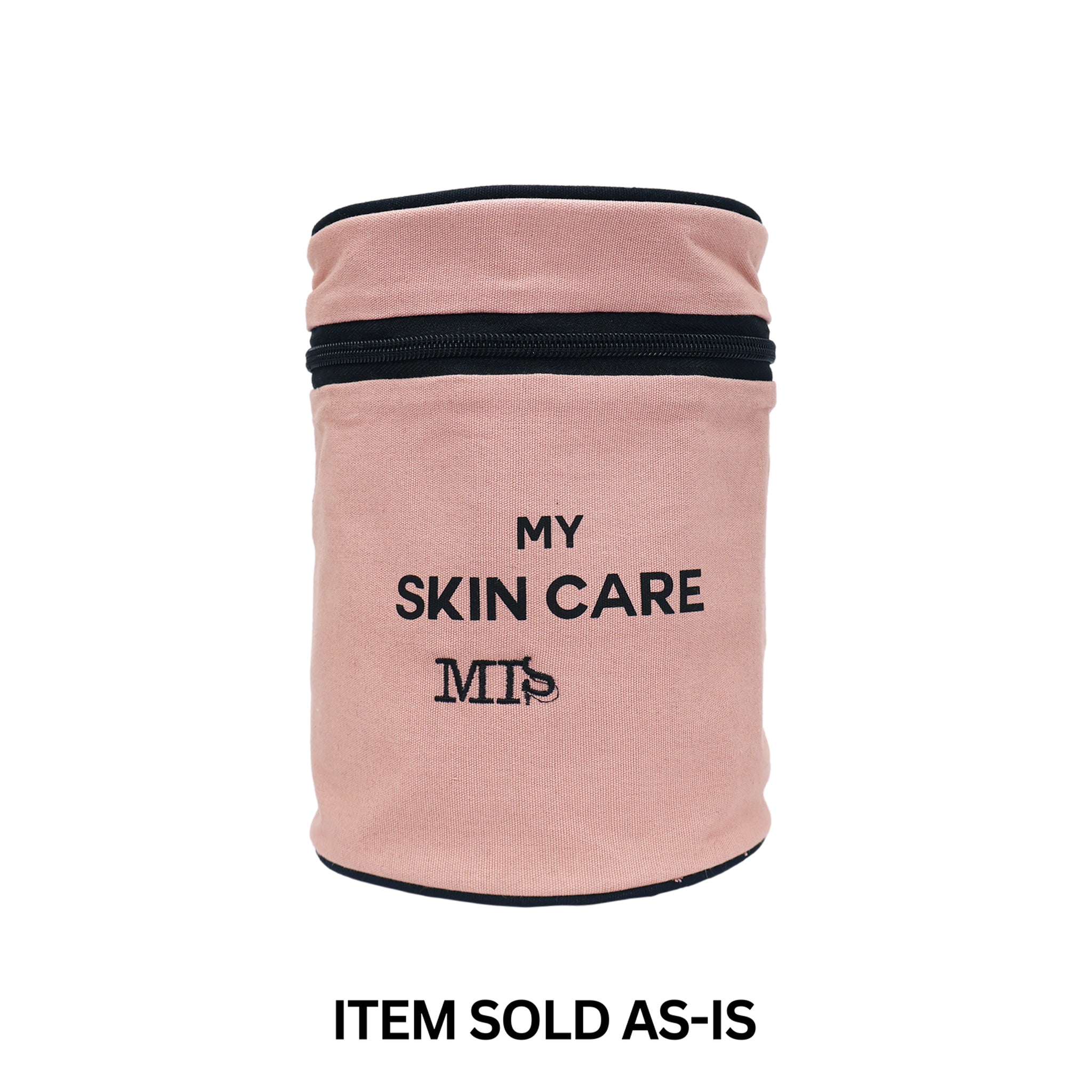 SALES BIN - Round Skin Care Case – Pink/Blush