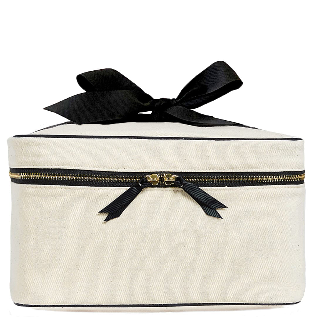 Large Beauty Box with Insert Organizer 'Vanity' – Cream