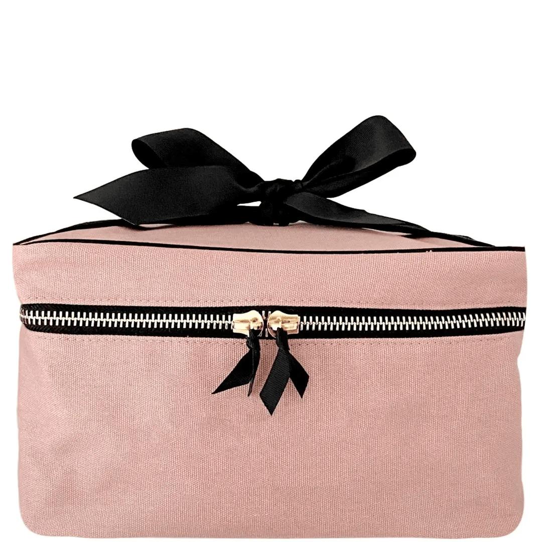 beauty box travel makeup bag Large w Insert Organizer — Personalizable, Pink Size:1/8 oz | 2