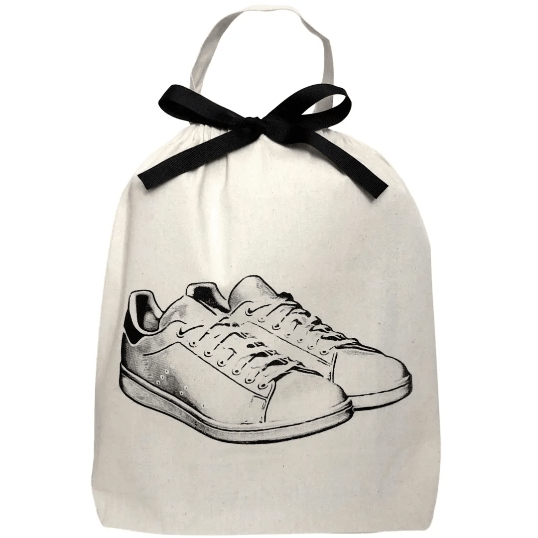 White Sneaker Shoe Bag Cream