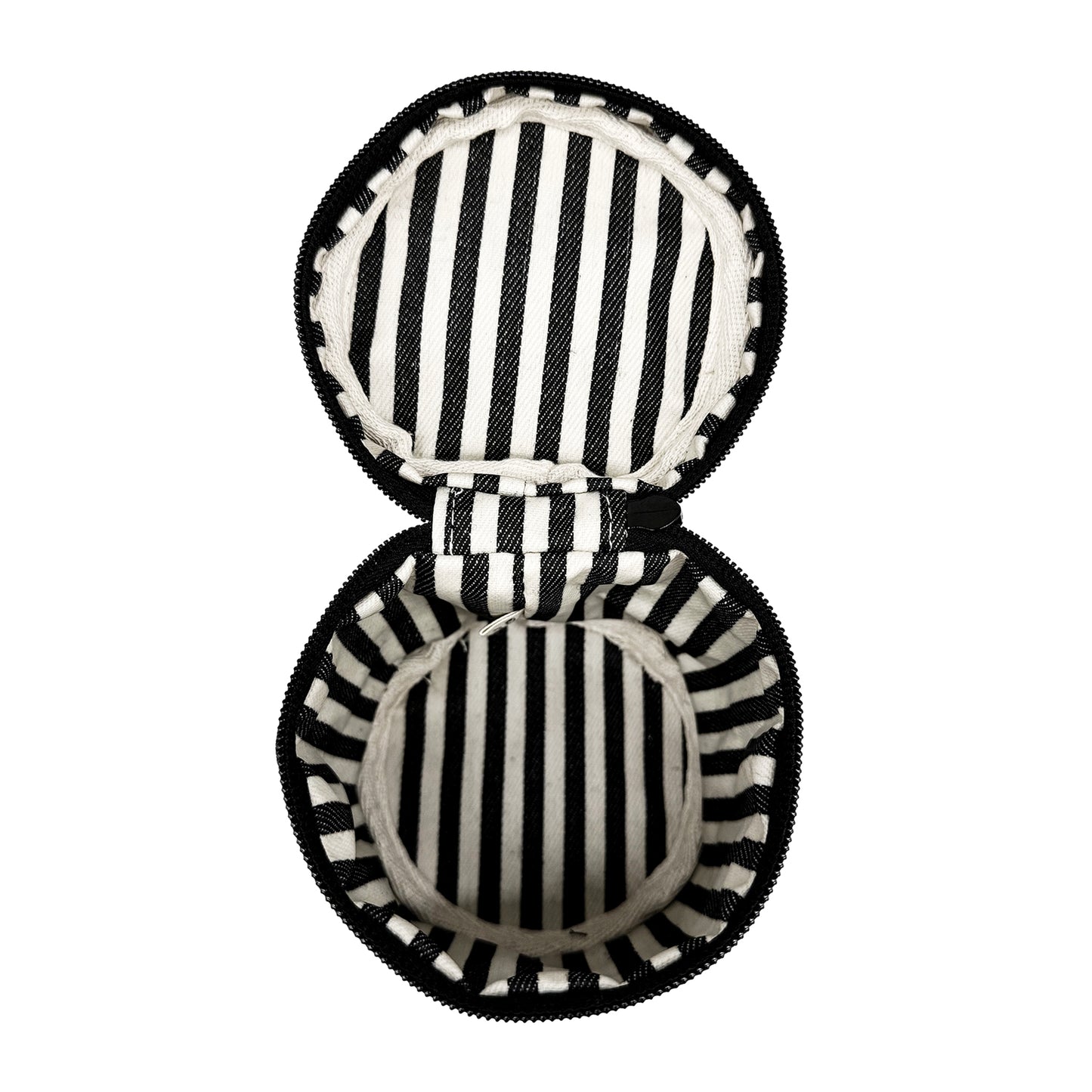 Bag-all striped interior carry on liquids case with zipper designed for travel organization and easy access