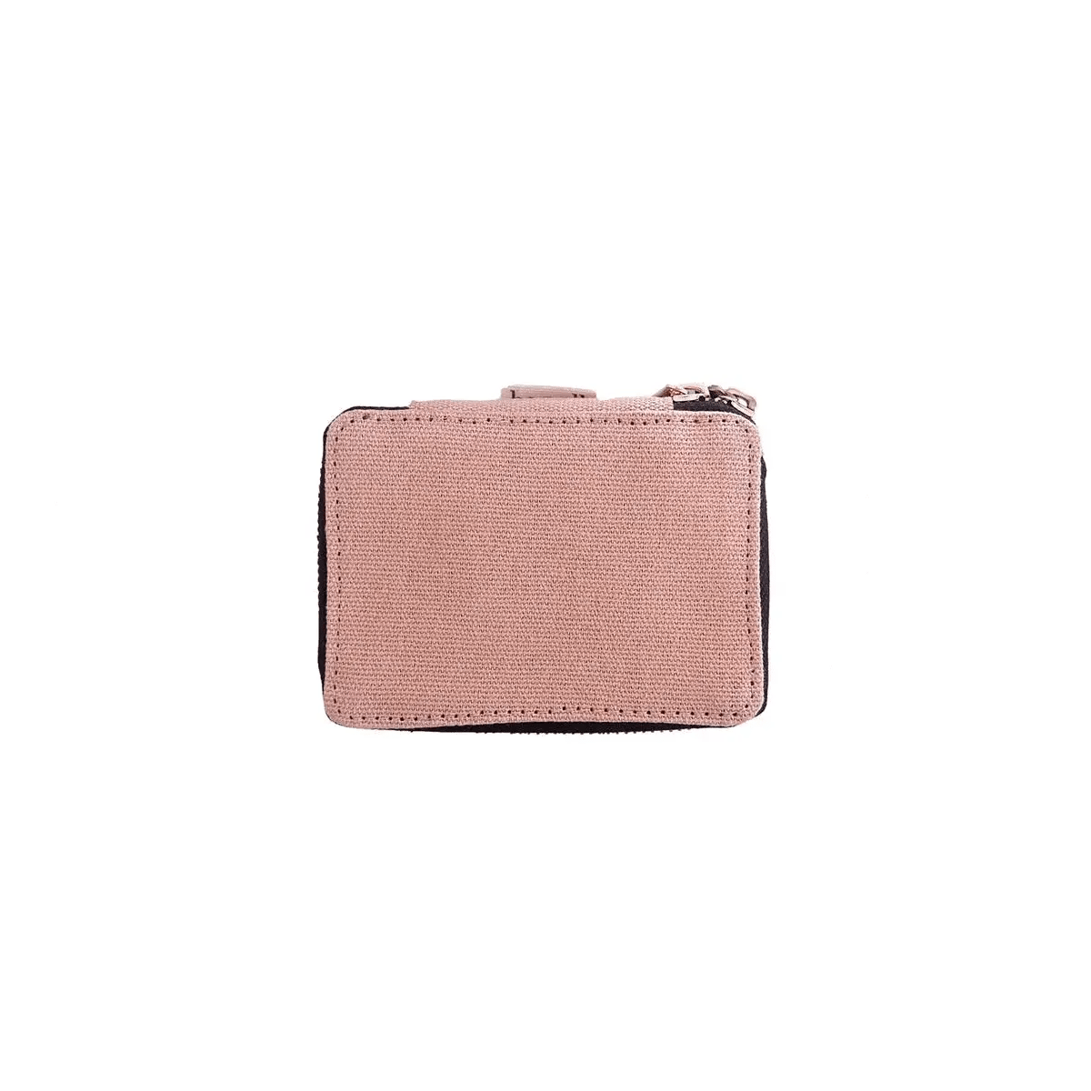 Bag-all Weekend Packing Set in pink/blush cotton featuring large packing cube, multi-use case, and pill organizer for stylish travel organization