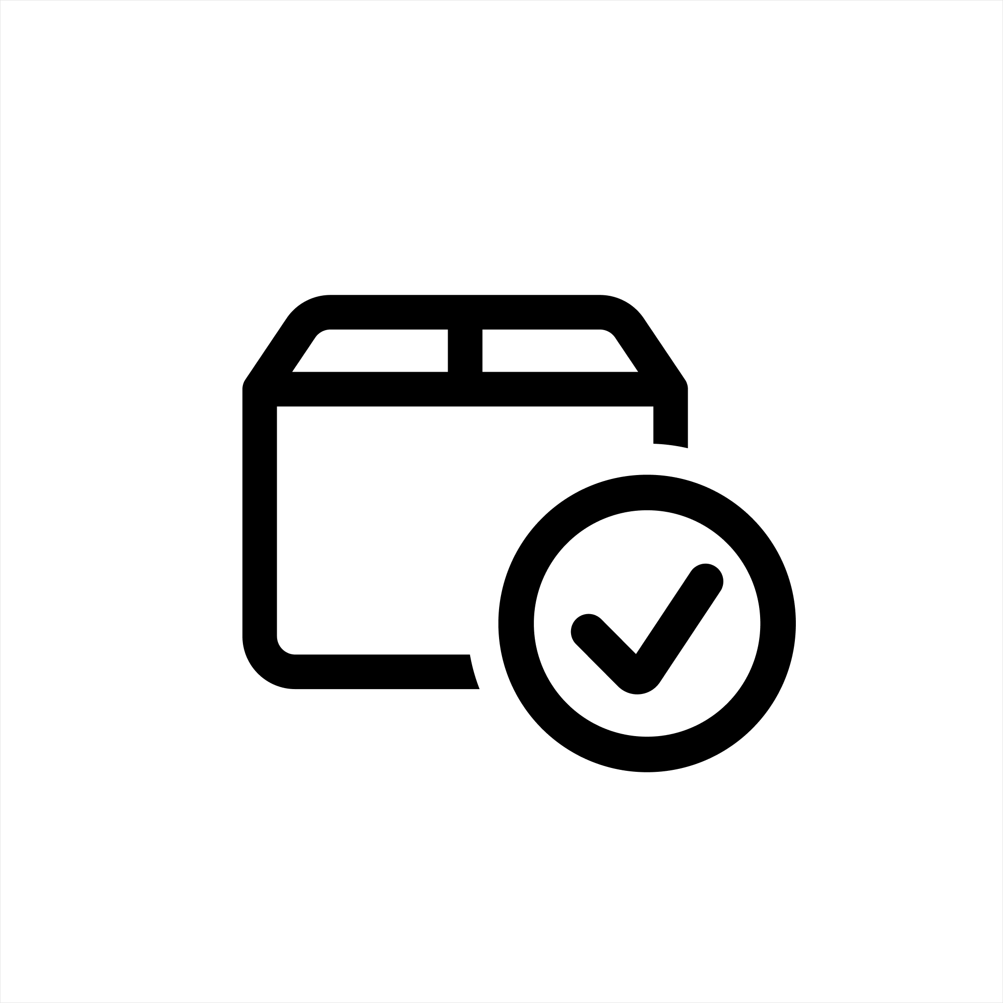 Black package icon with checkmark symbol representing shipping protection by Route on Bag-all website.