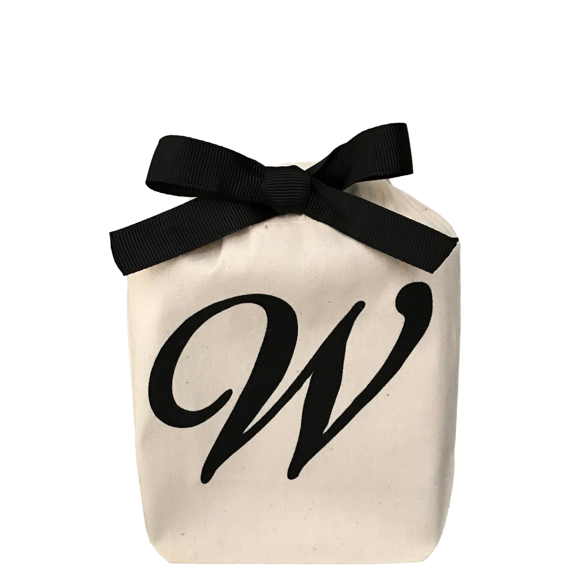Letter bag in cotton with letter W - Bag-all