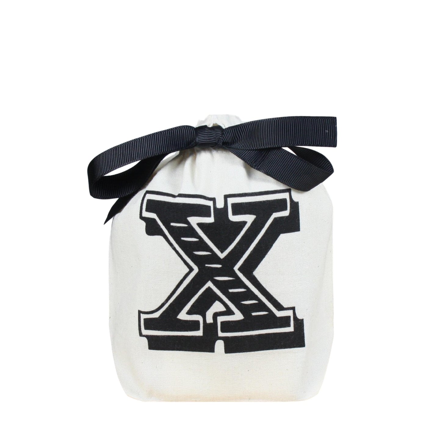 Letter bag in cotton with letter X - Bag-all