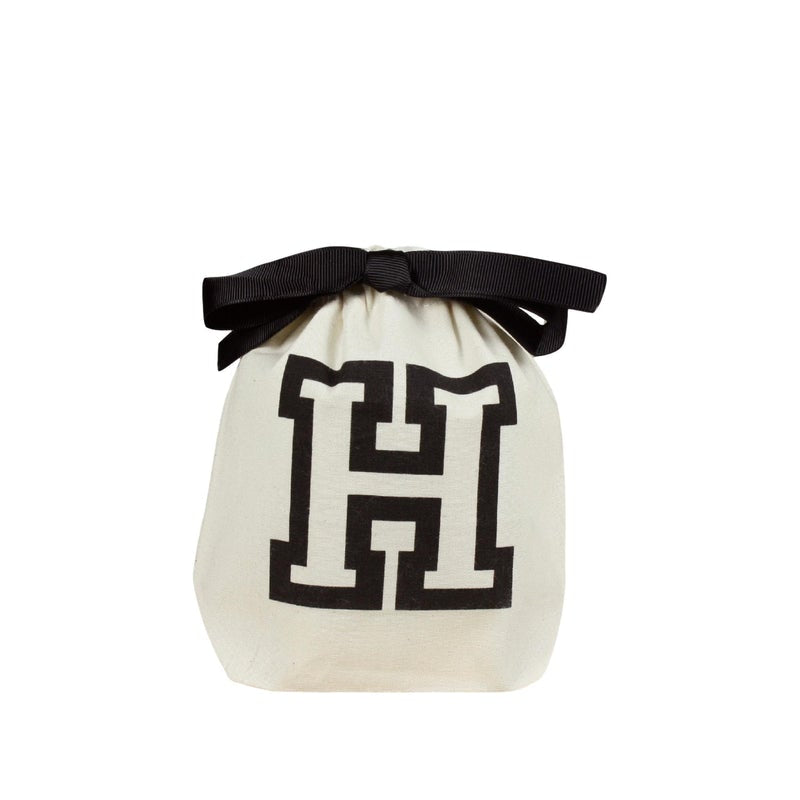 Letter bag in cotton with letter H - Bag-all