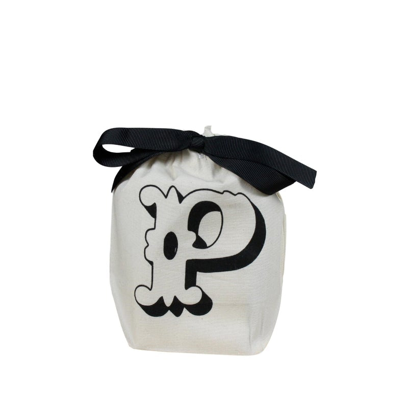 Letter bag in cotton with letter P - Bag-all