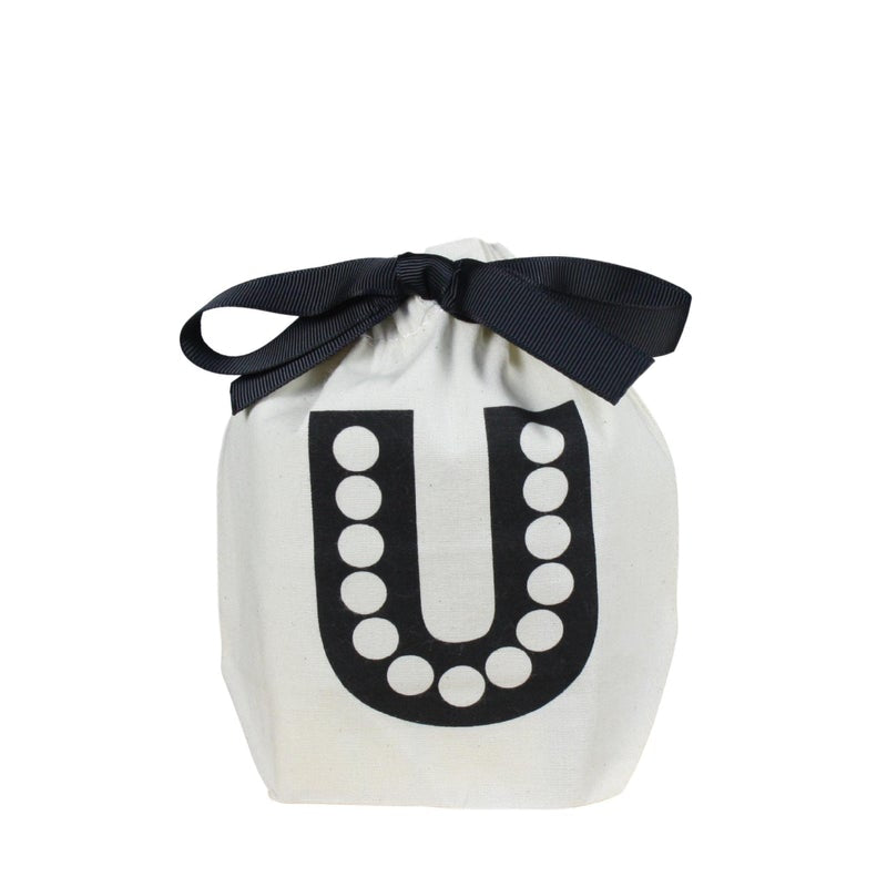 Letter bag in cotton with letter U - Bag-all