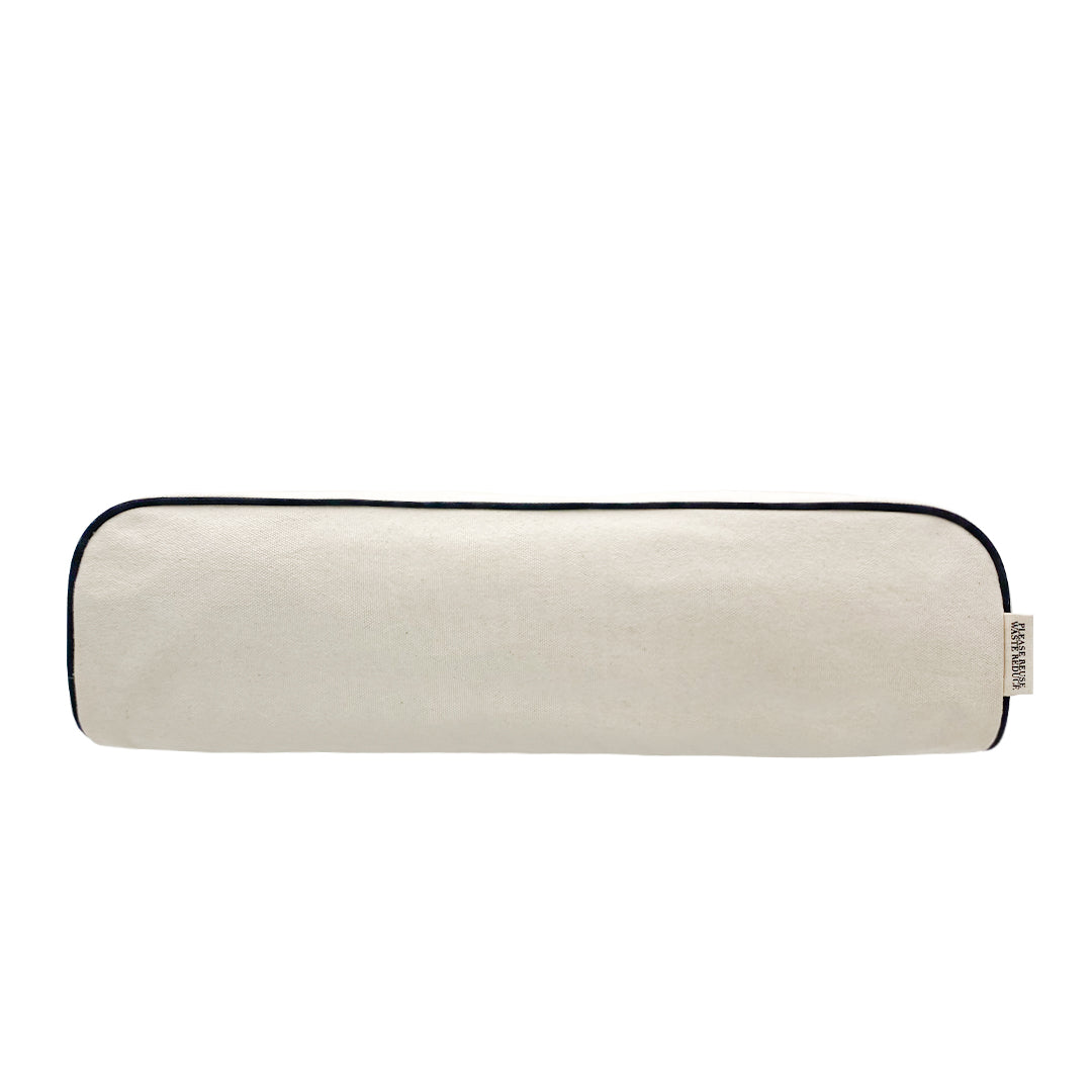 Bag-all Roomy Hair Wrap Tools Travel Case in cream cotton with heat-resistant lining and gold zipper, perfect for Airwrap and styling tools storage