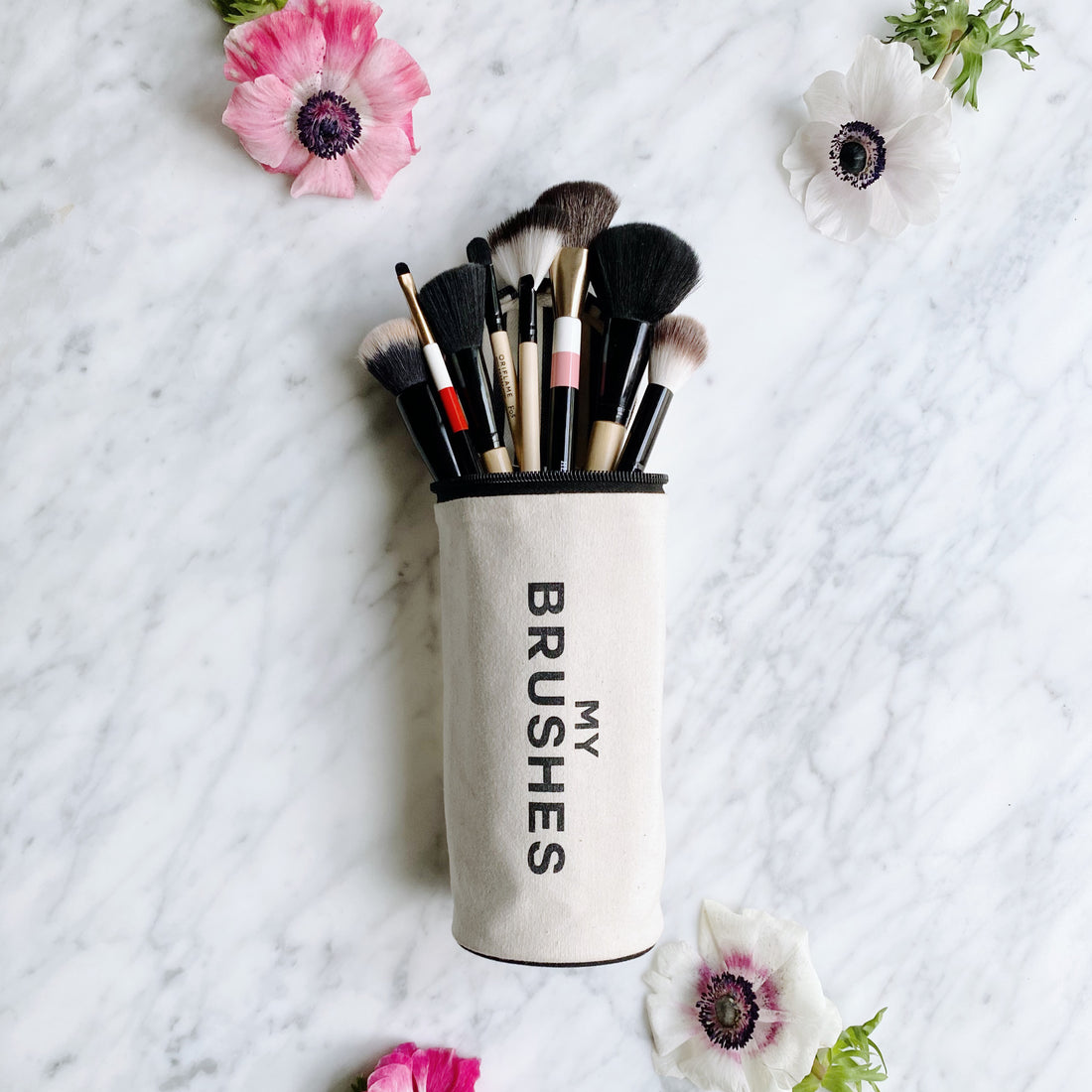 Tired of Dirty Makeup Brushes? Try This Wipeable Brush Case!