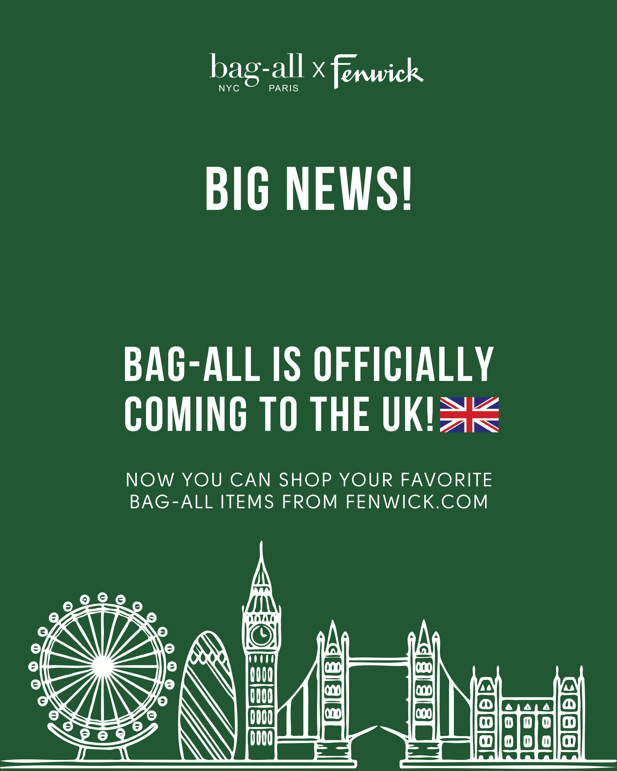Bag-all Arriving in the UK!