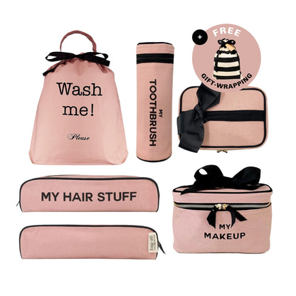 Ultimate Gift Set, 4-Pack Travel & Home, Pink/Blush