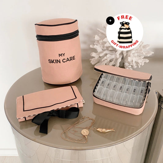 Essentiel cadeau, Set de 3, Rose Poudré