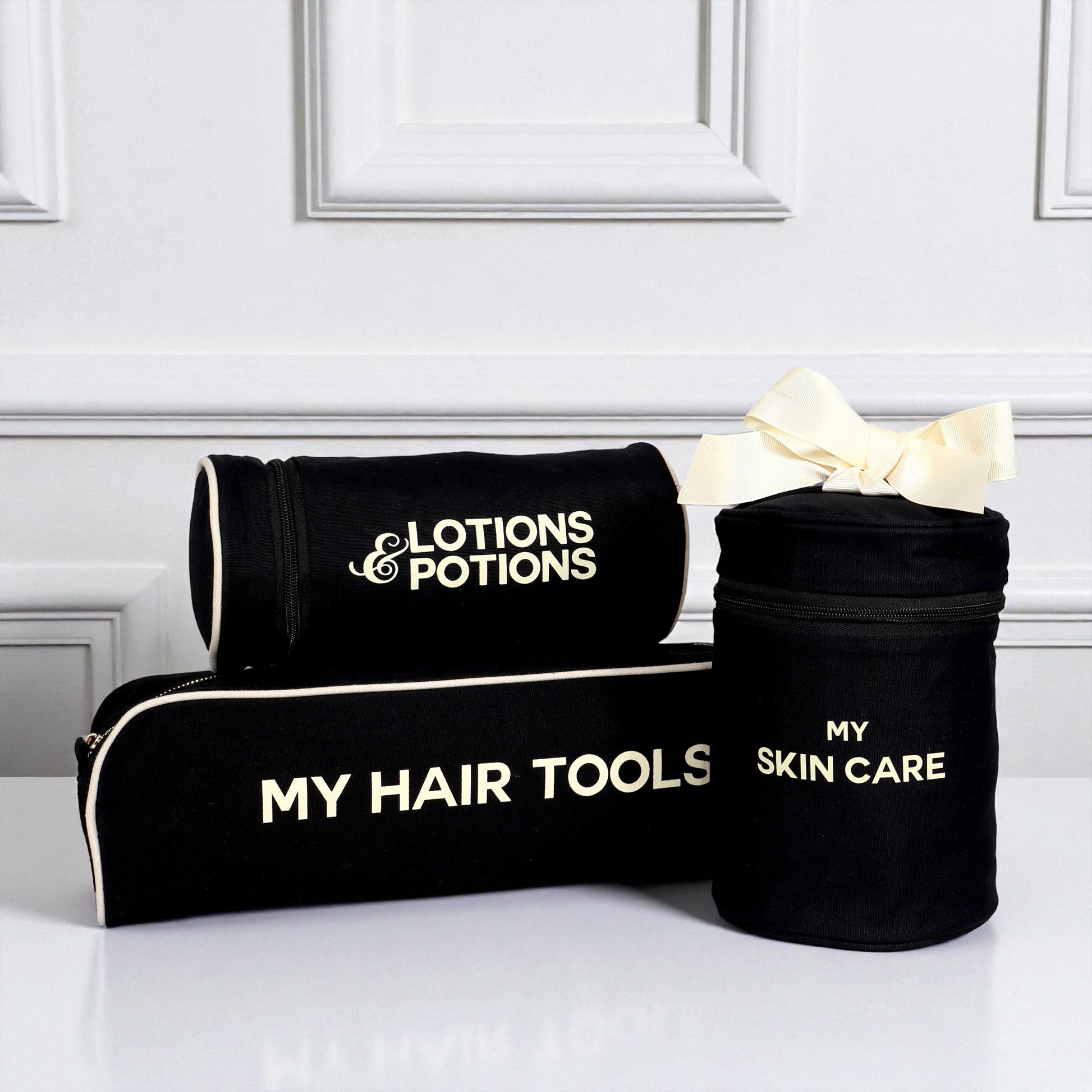 Bag-all Spa Lover Deal Gift Set with black beauty and toiletry organizers for stylish daily essentials storage