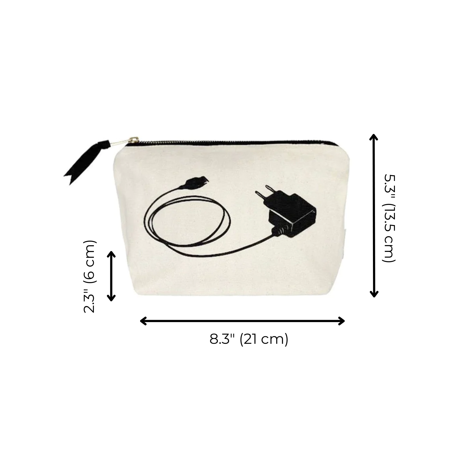 Charger Pouch, Cream | Bag-all