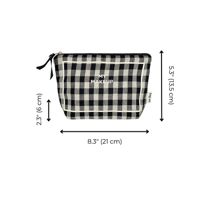 My Makeup Pouch, Coated Lining Gingham | Bag-all