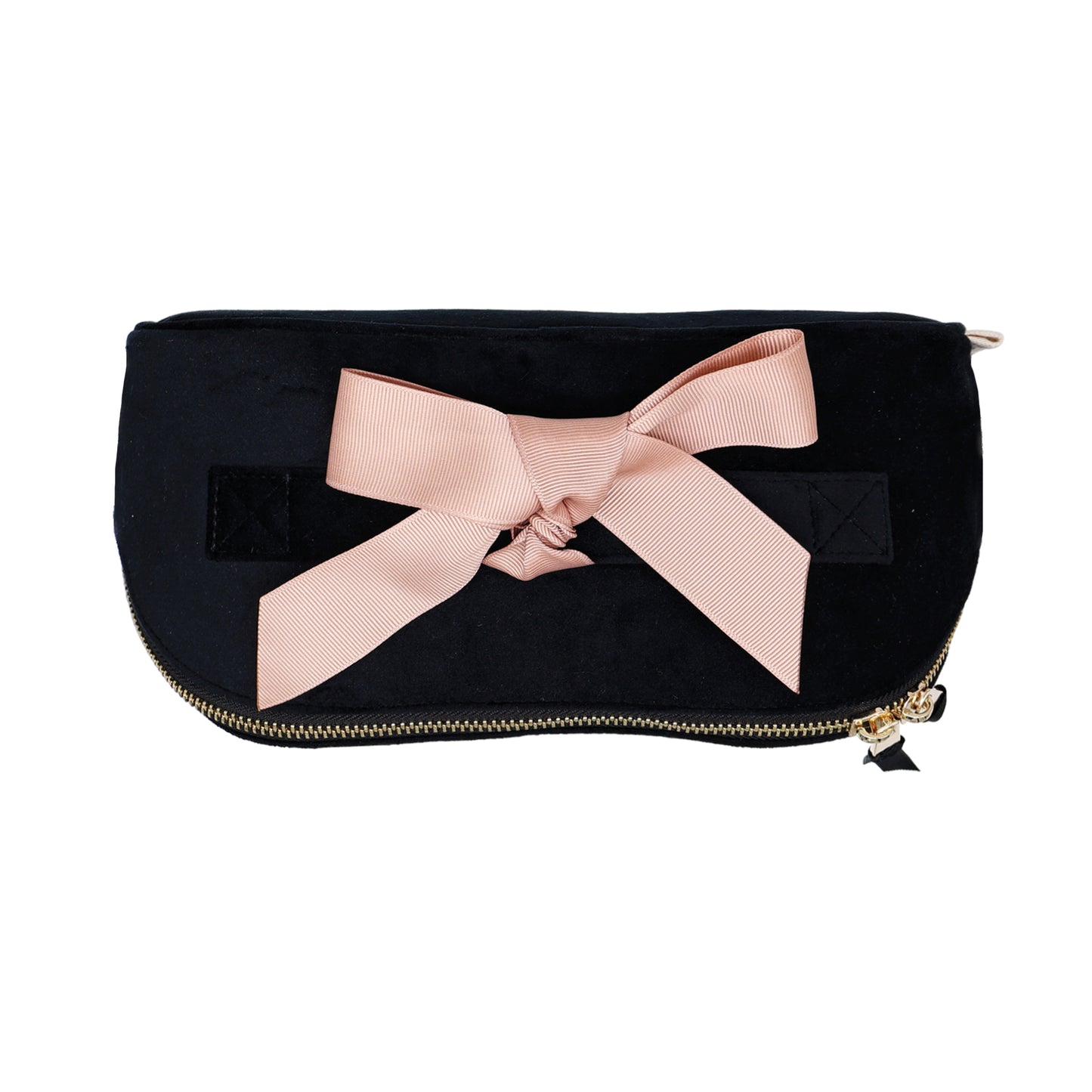 Organisierte Schminktasche, erweiterbar – Öko-Samt – Schwarz