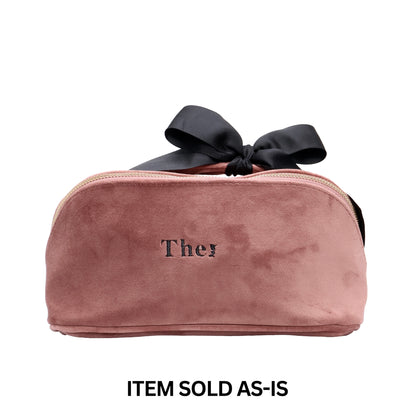 SALES BIN - Organizing Makeup Bag, Expandable – Eco Velvet – Pink