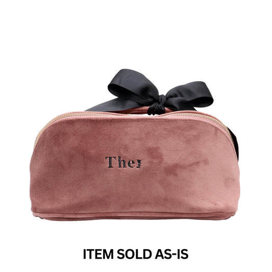 SALES BIN - Organizing Makeup Bag, Expandable – Eco Velvet – Pink